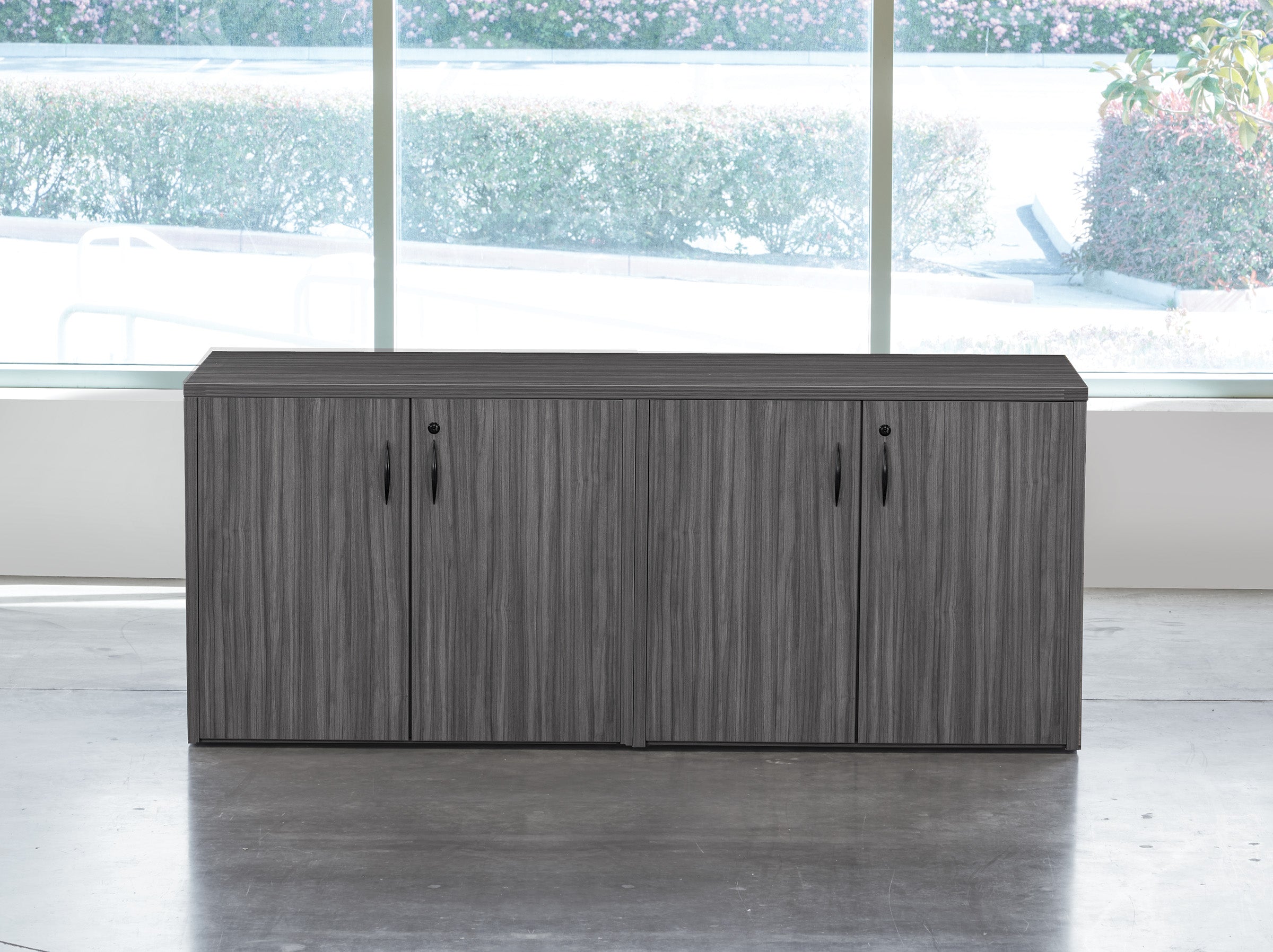 Napa 4-Door Credenza 71" x 23" - Slate Grey