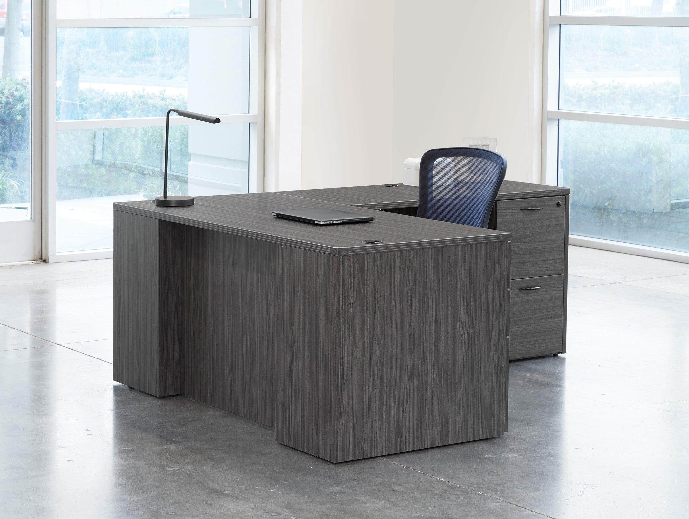 Napa L-Shape 66" x 78" - Slate Grey