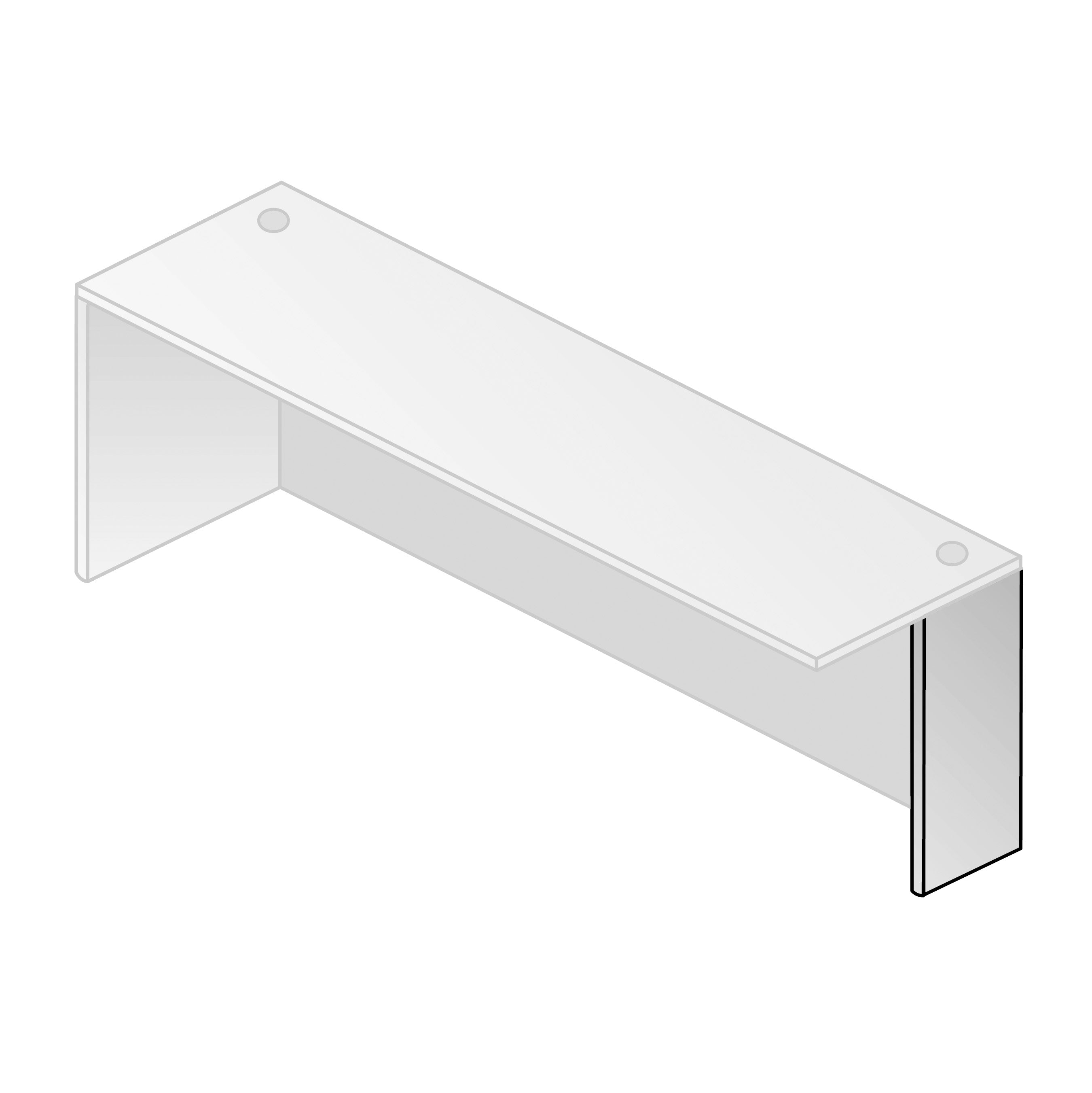 SUPPORT LEG 11DX28H (2-PACK)-CHERRY - Cherry