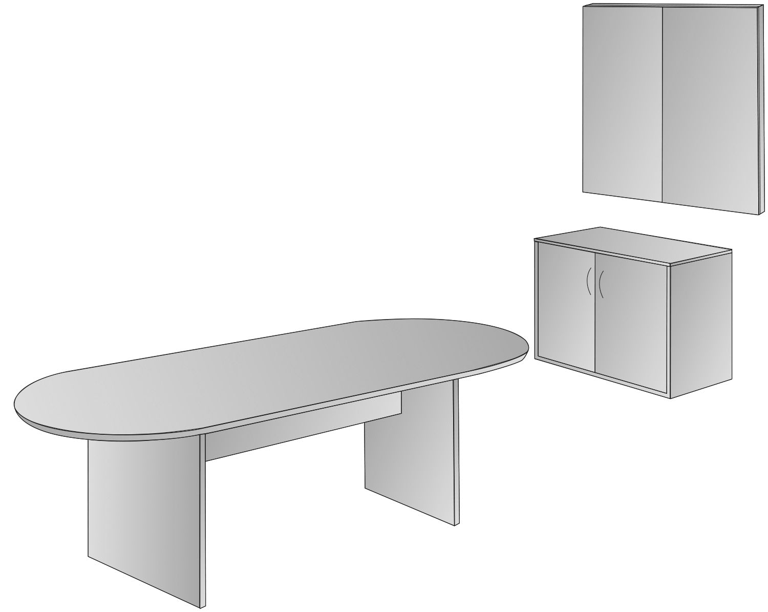Napa Conference Group 3-Pcs. - Urban Walnut