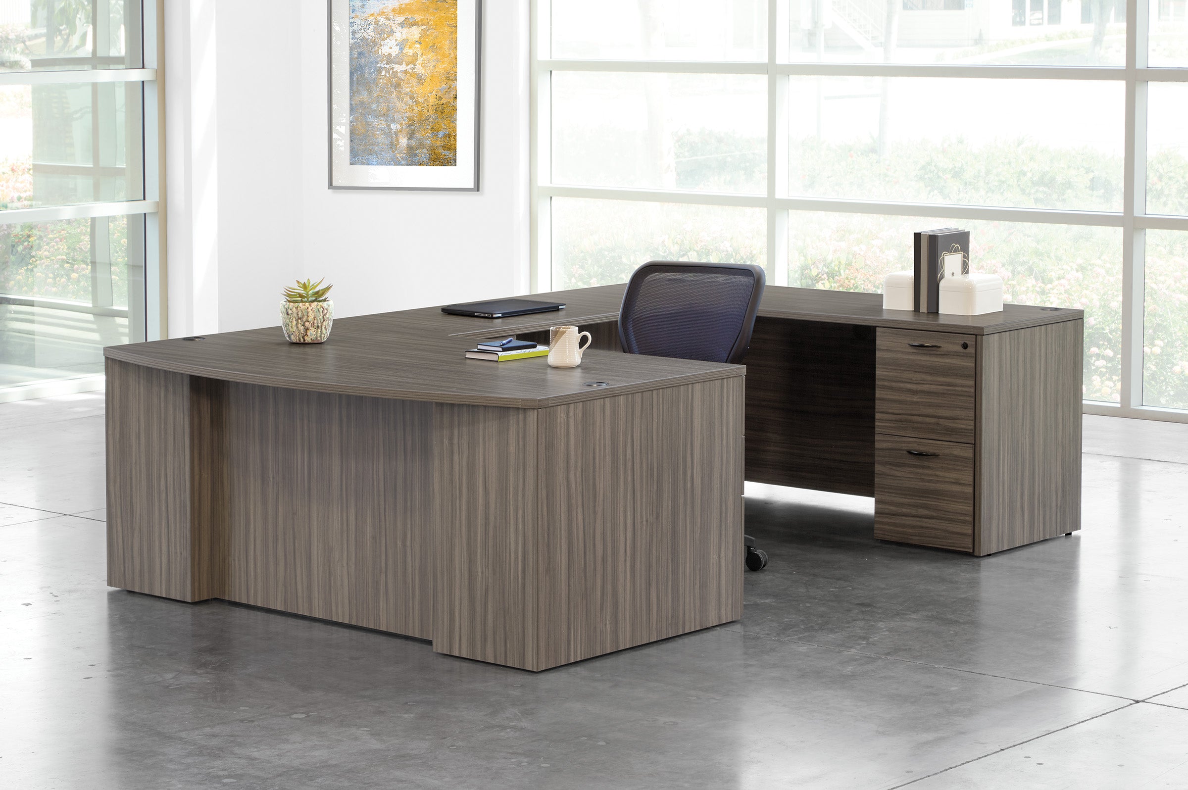 Napa U-Shape 71" x 112 - Urban Walnut