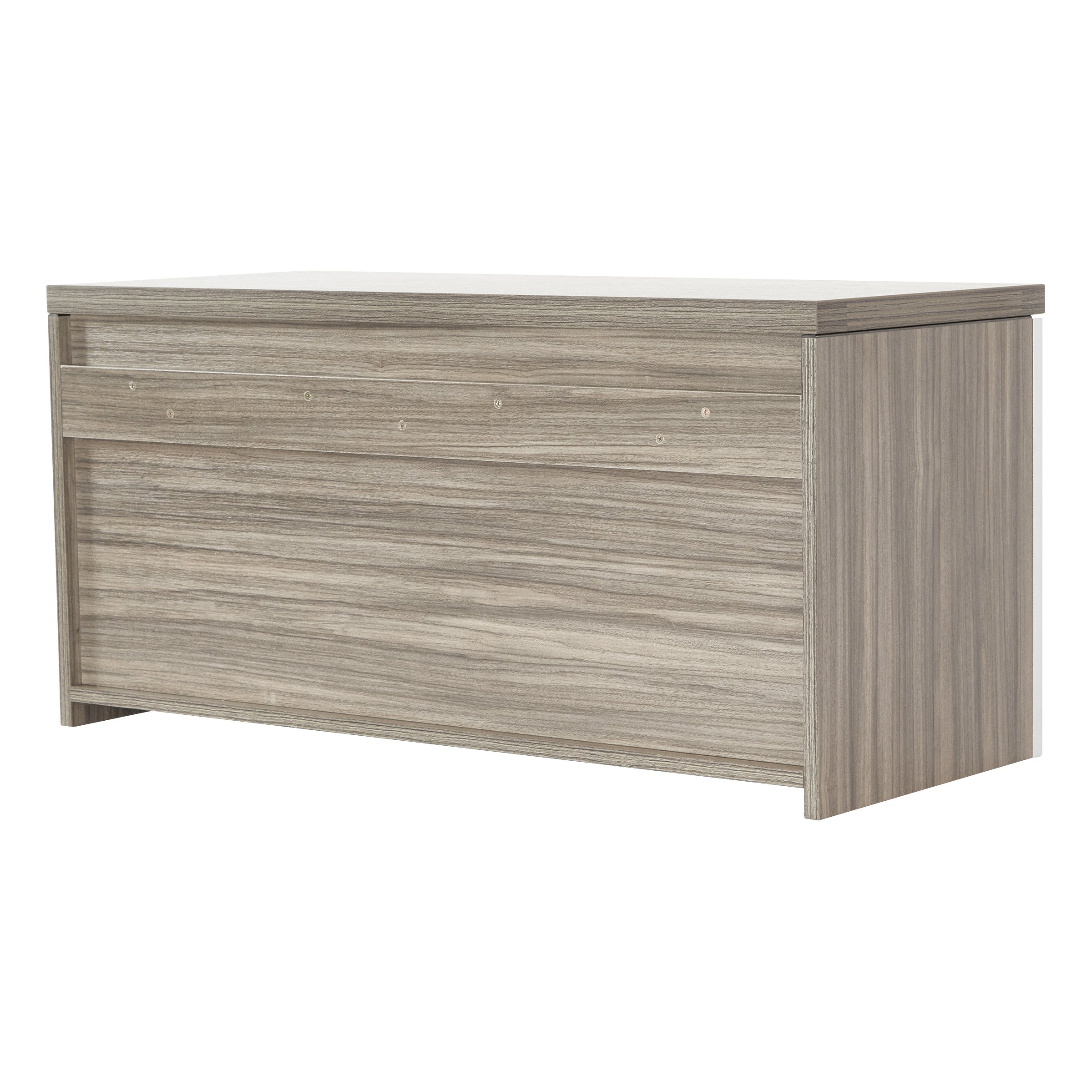 Wall-Mount Overhead with Glass Doors - Urban Walnut