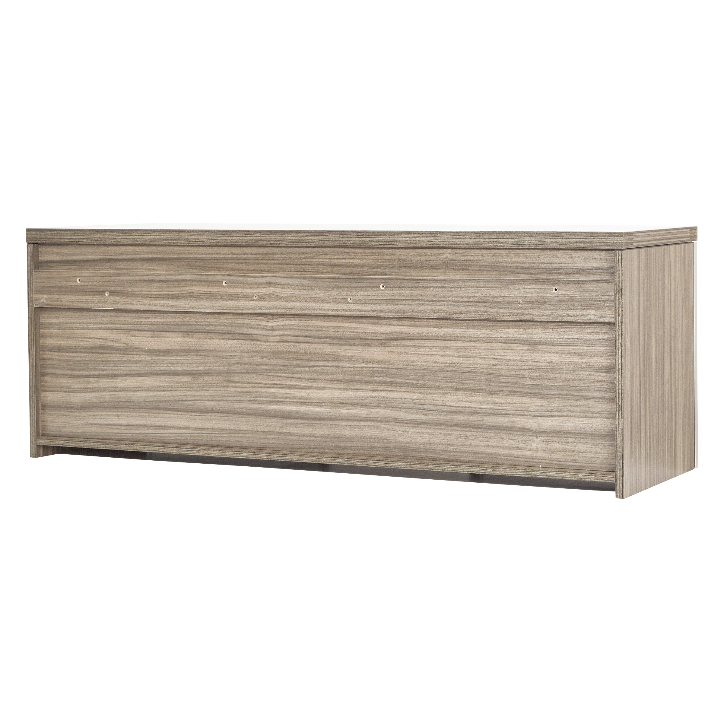 Wall-Mount Overhead with Glass Doors - Urban Walnut