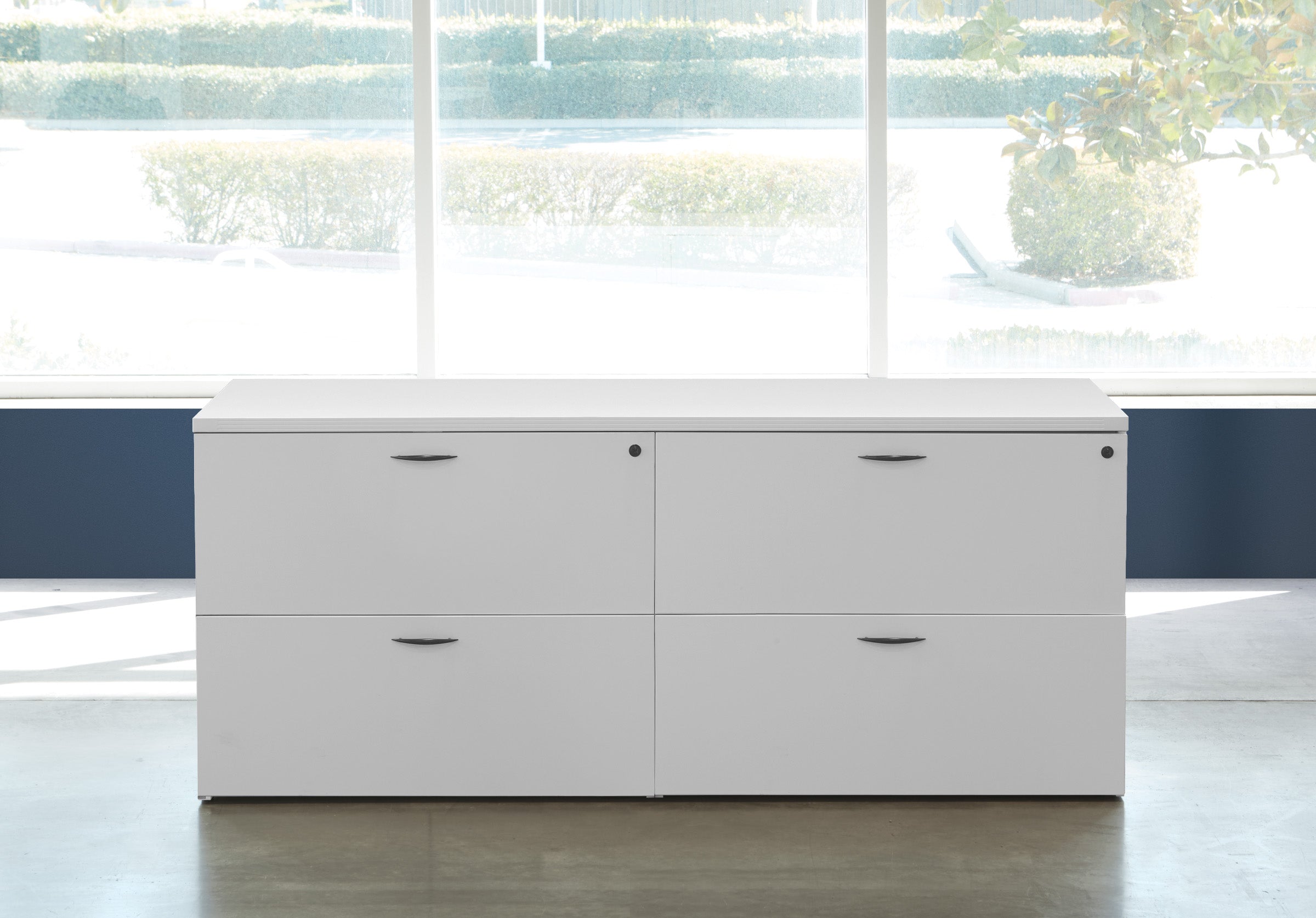 Napa Lateral File Credenza 71" x 23 - White