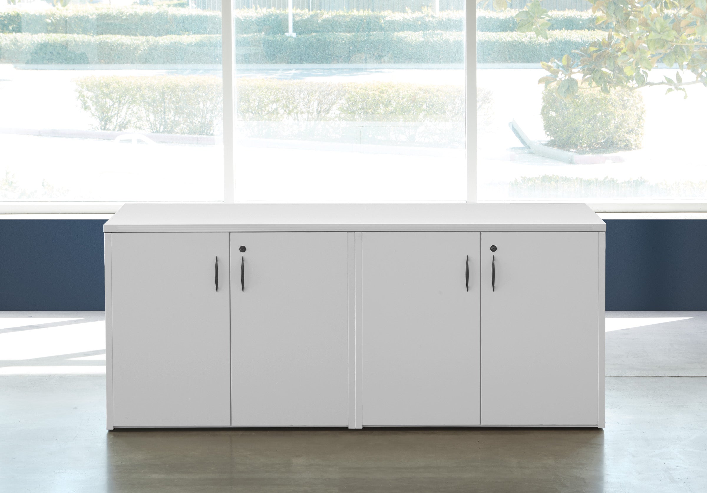 Napa 4-Door Credenza 71" x 23" - White