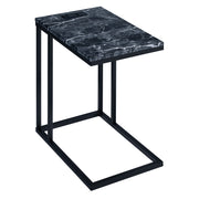 Norwich C-Table  - Black / Black Marble
