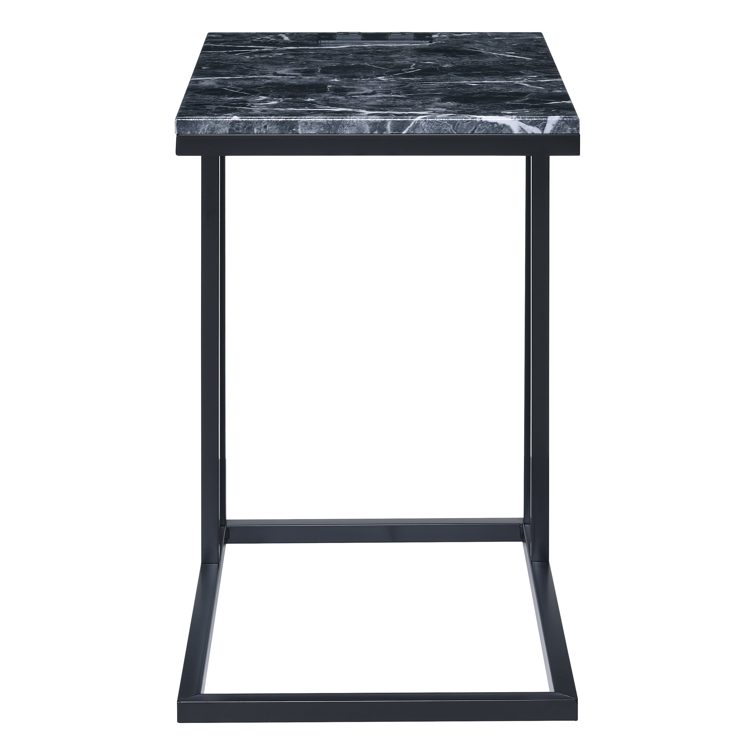 Norwich C-Table  - Black / Black Marble
