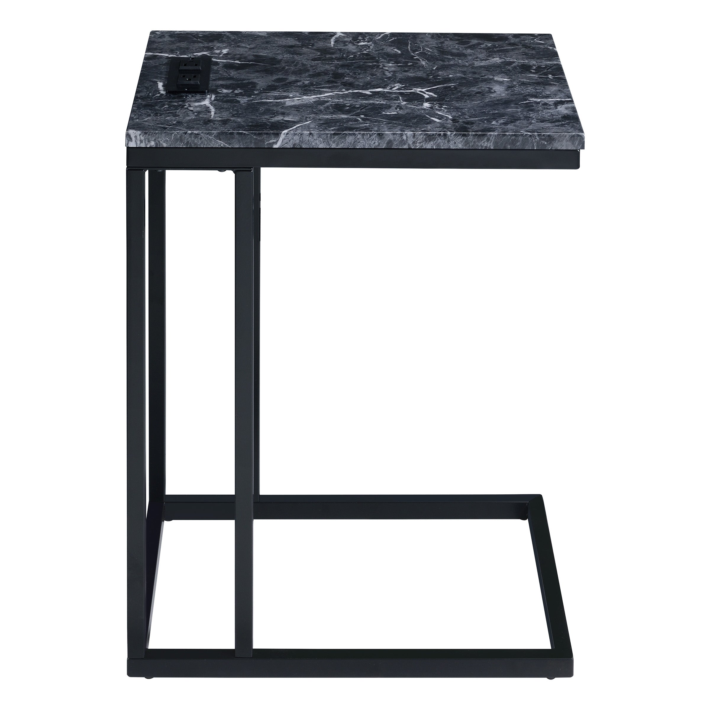 Norwich C-Table  - Black / Black Marble