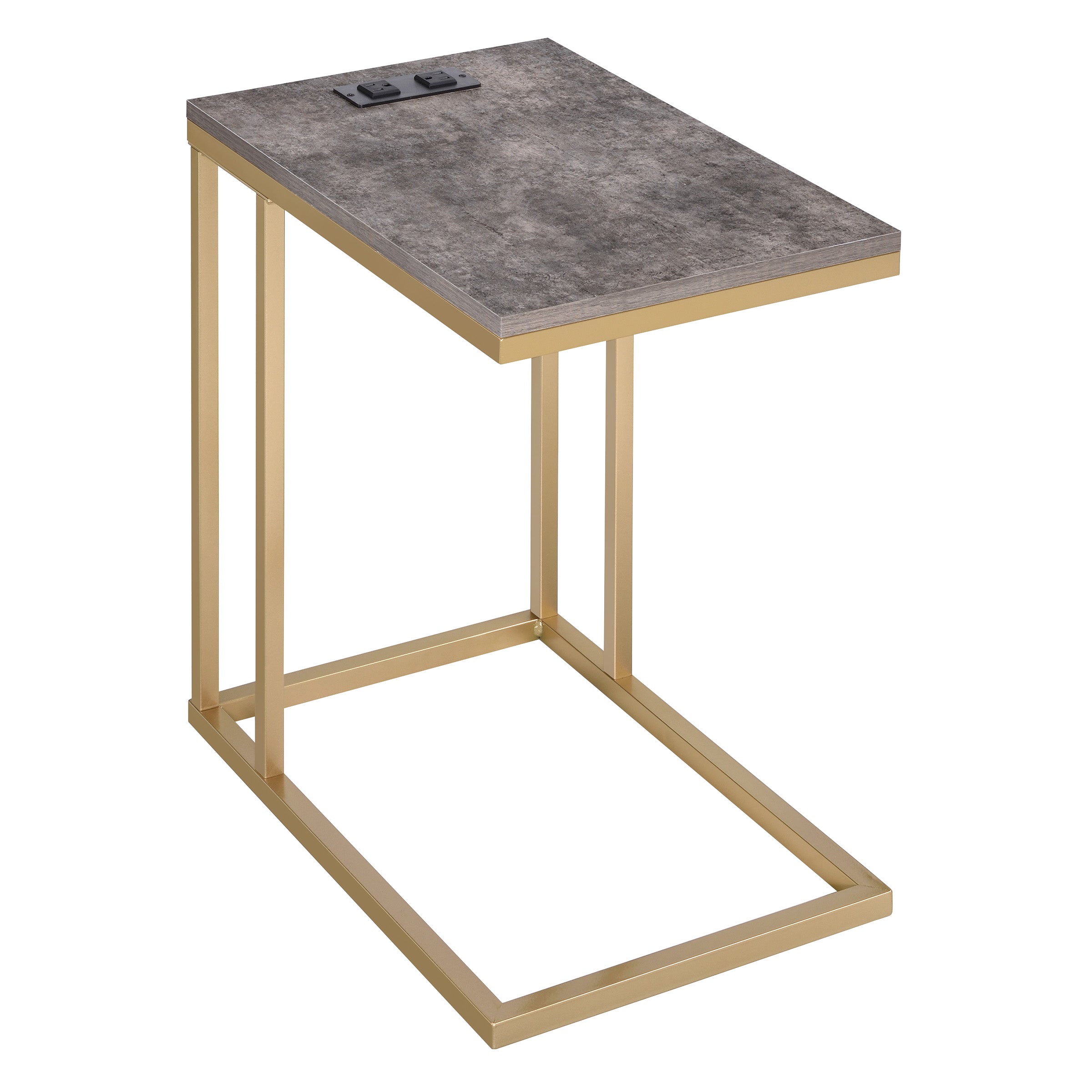 Norwich C-Table  - Brown / Gold