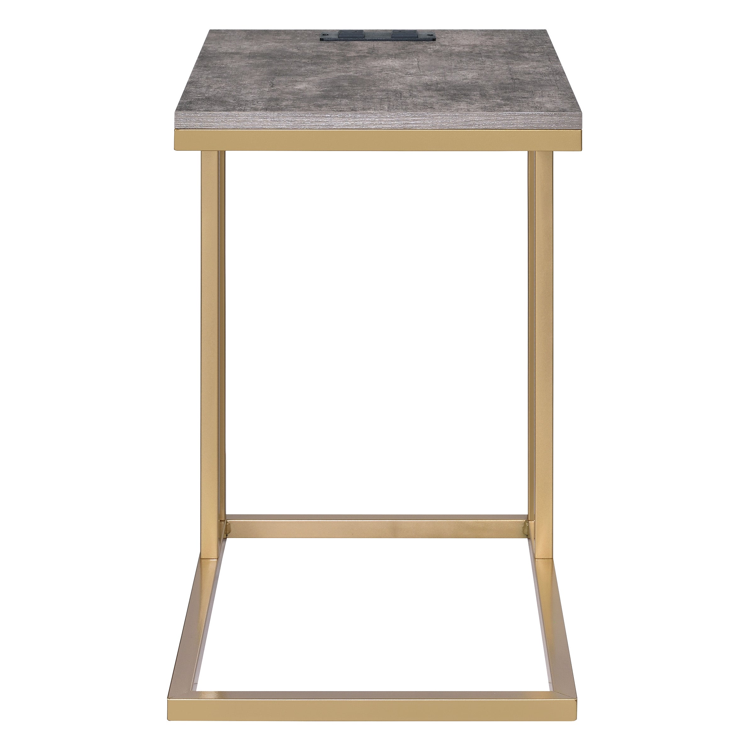 Norwich C-Table  - Brown / Gold