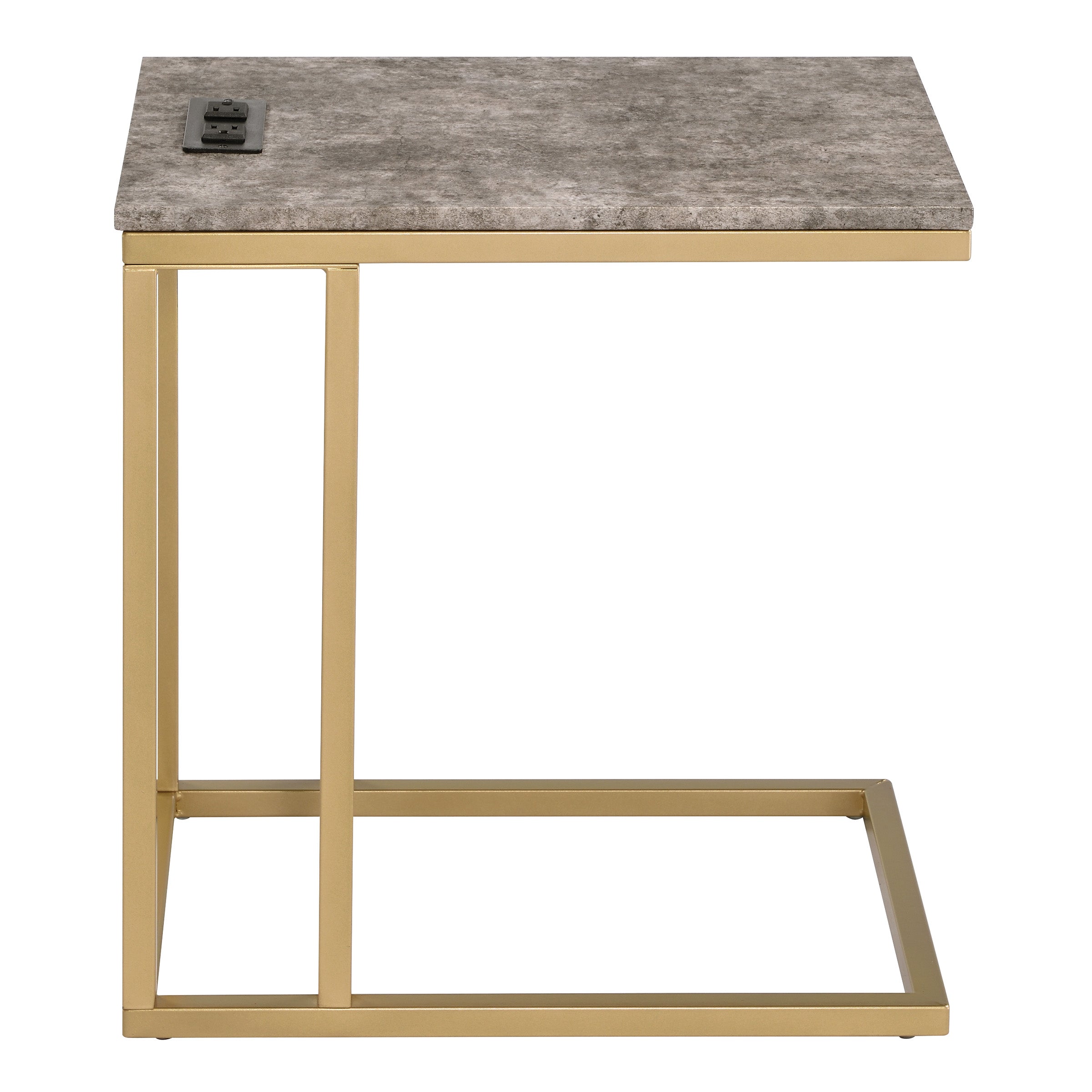 Norwich C-Table  - Brown / Gold