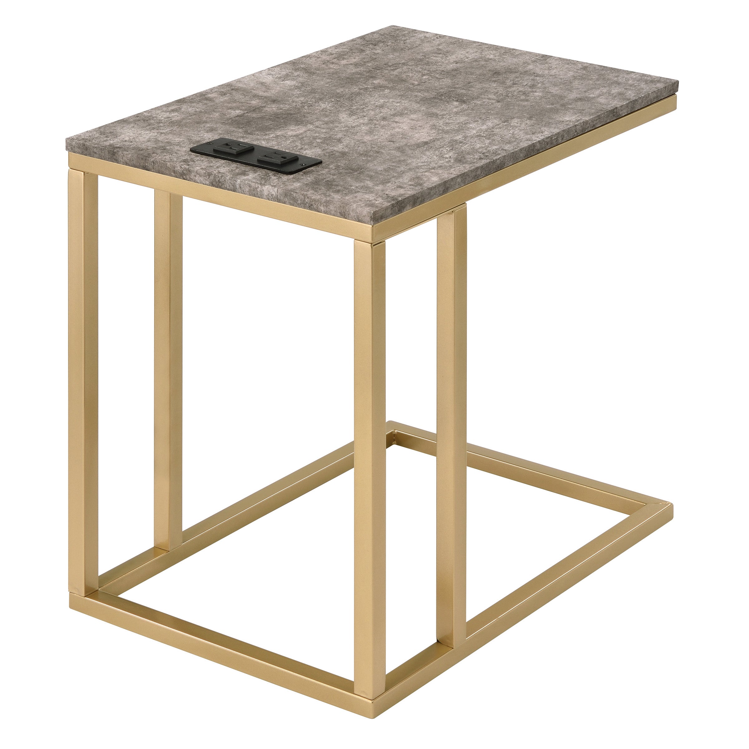 Norwich C-Table  - Brown / Gold
