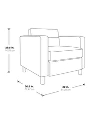 Pacific Armchair - Custom R Grade Fabric