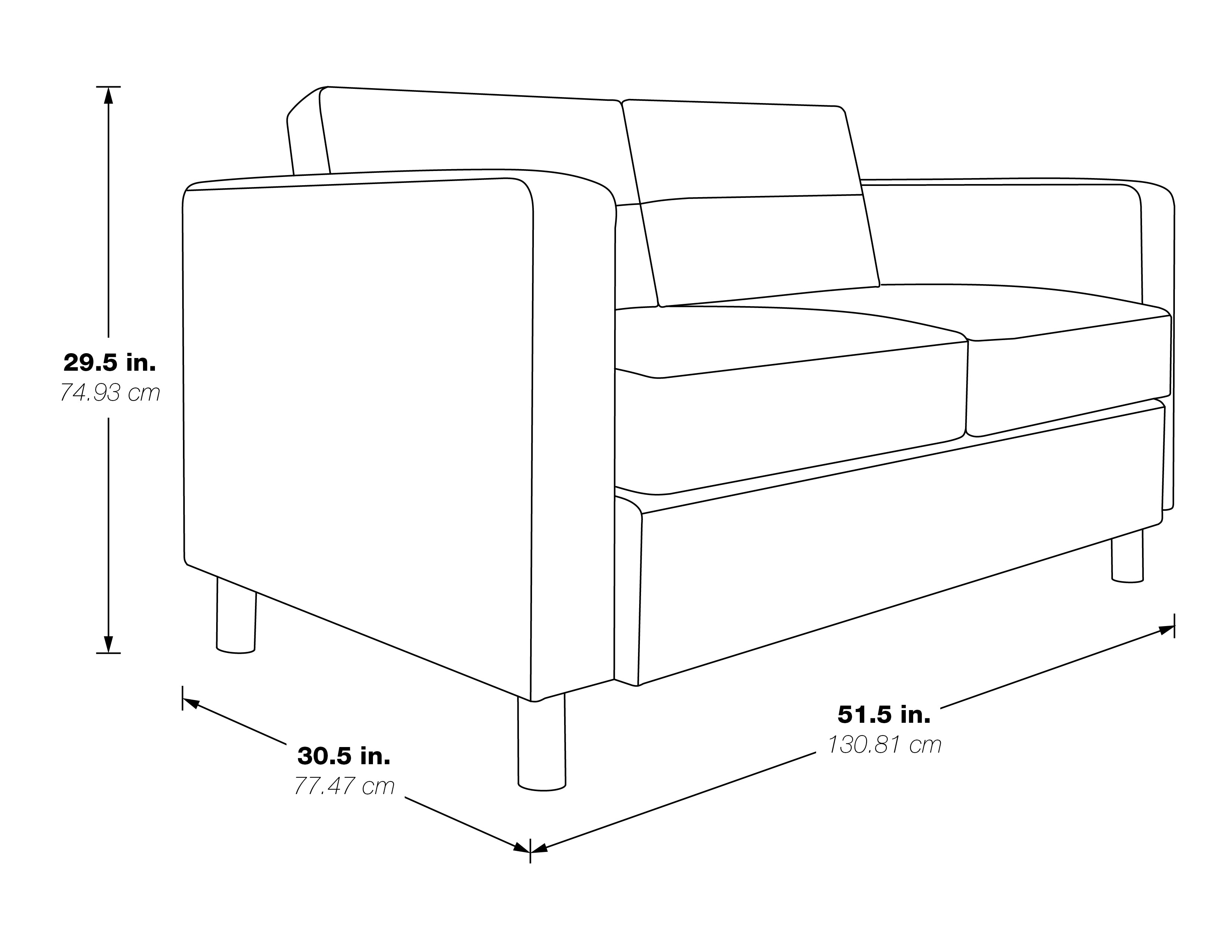 Pacific LoveSeat - Cream