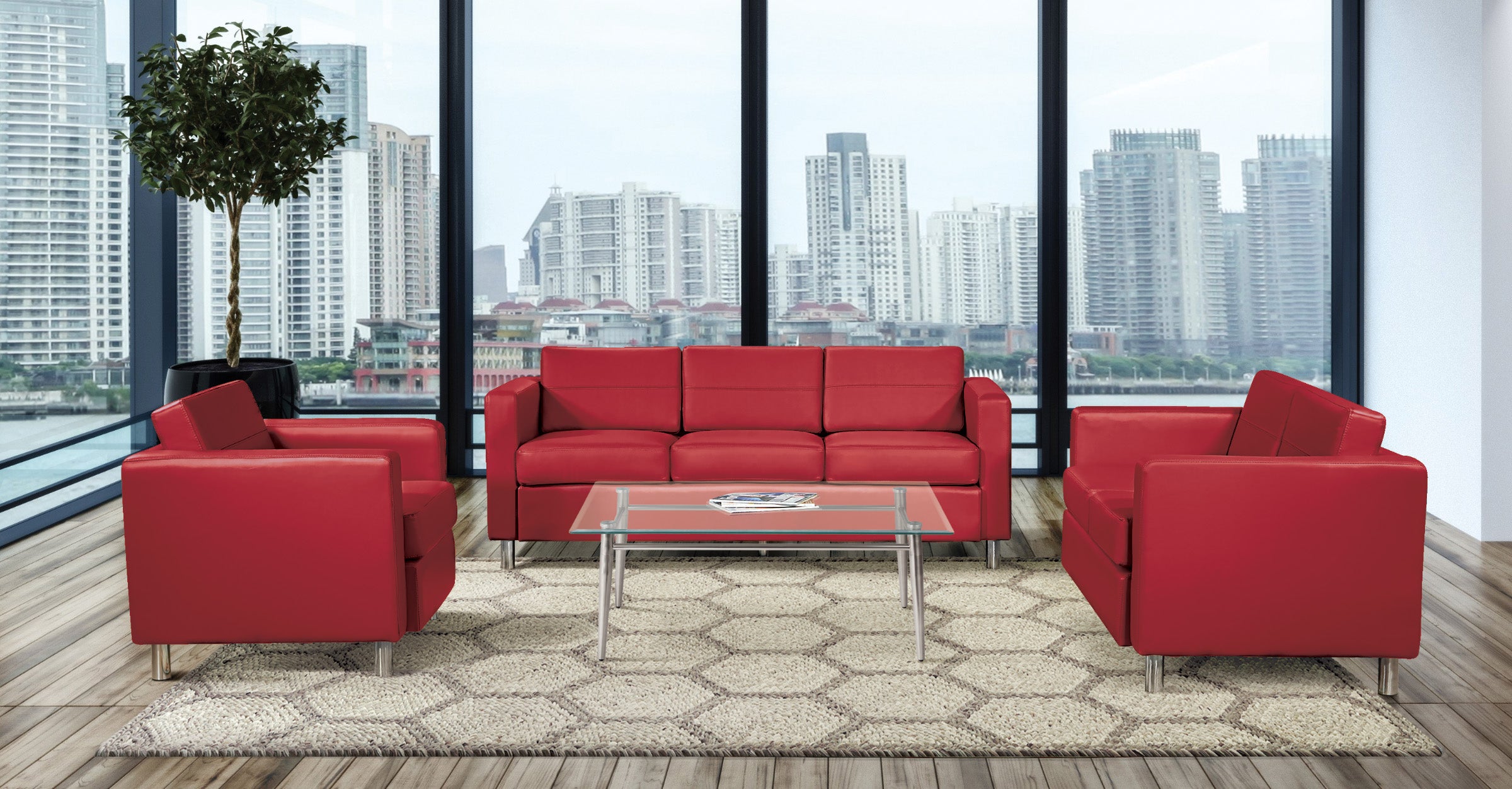 Pacific LoveSeat - Lipstick