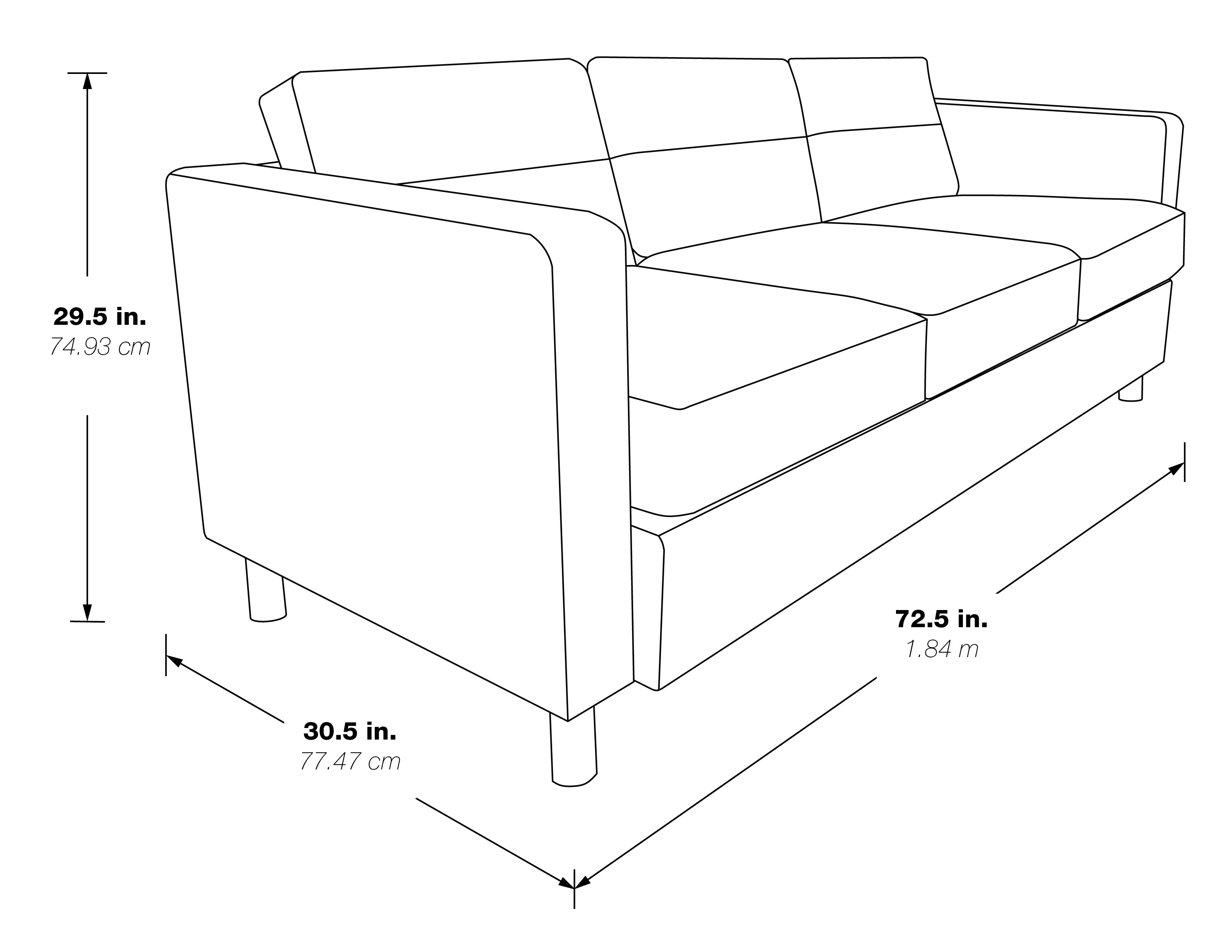 Pacific Sofa Couch - Blue