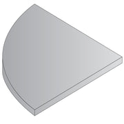Pace Tables Quarter Round Top 24”X 24” - Fog Grey