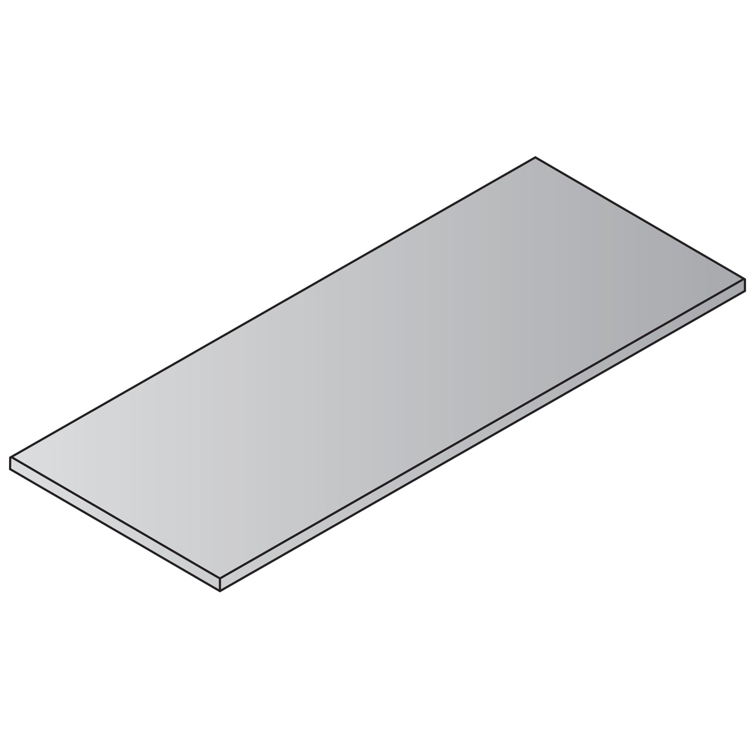 Pace Tables Rectangular Top 60X24 - Fog Grey