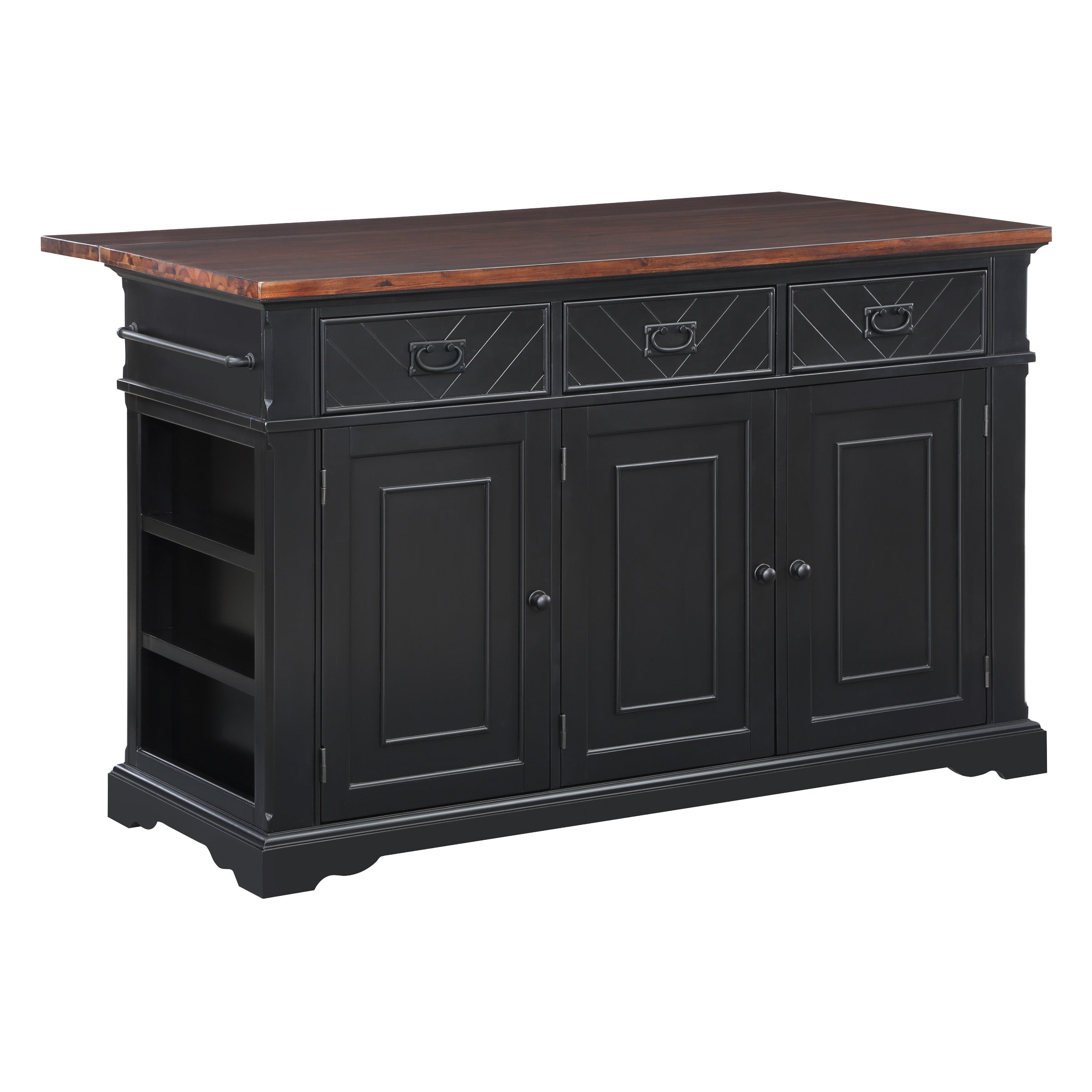Palisade Kitchen Island - Black