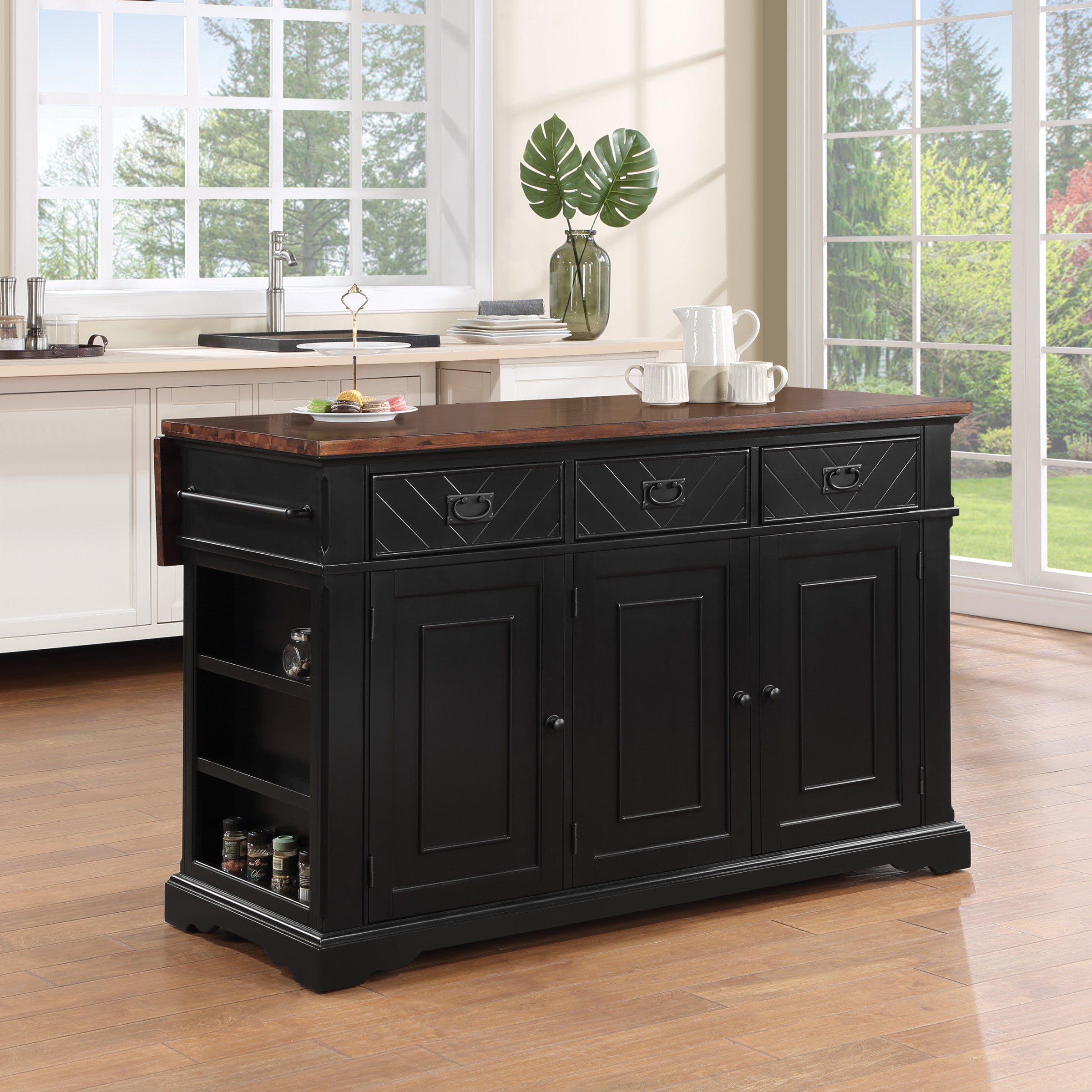 Palisade Kitchen Island - Black