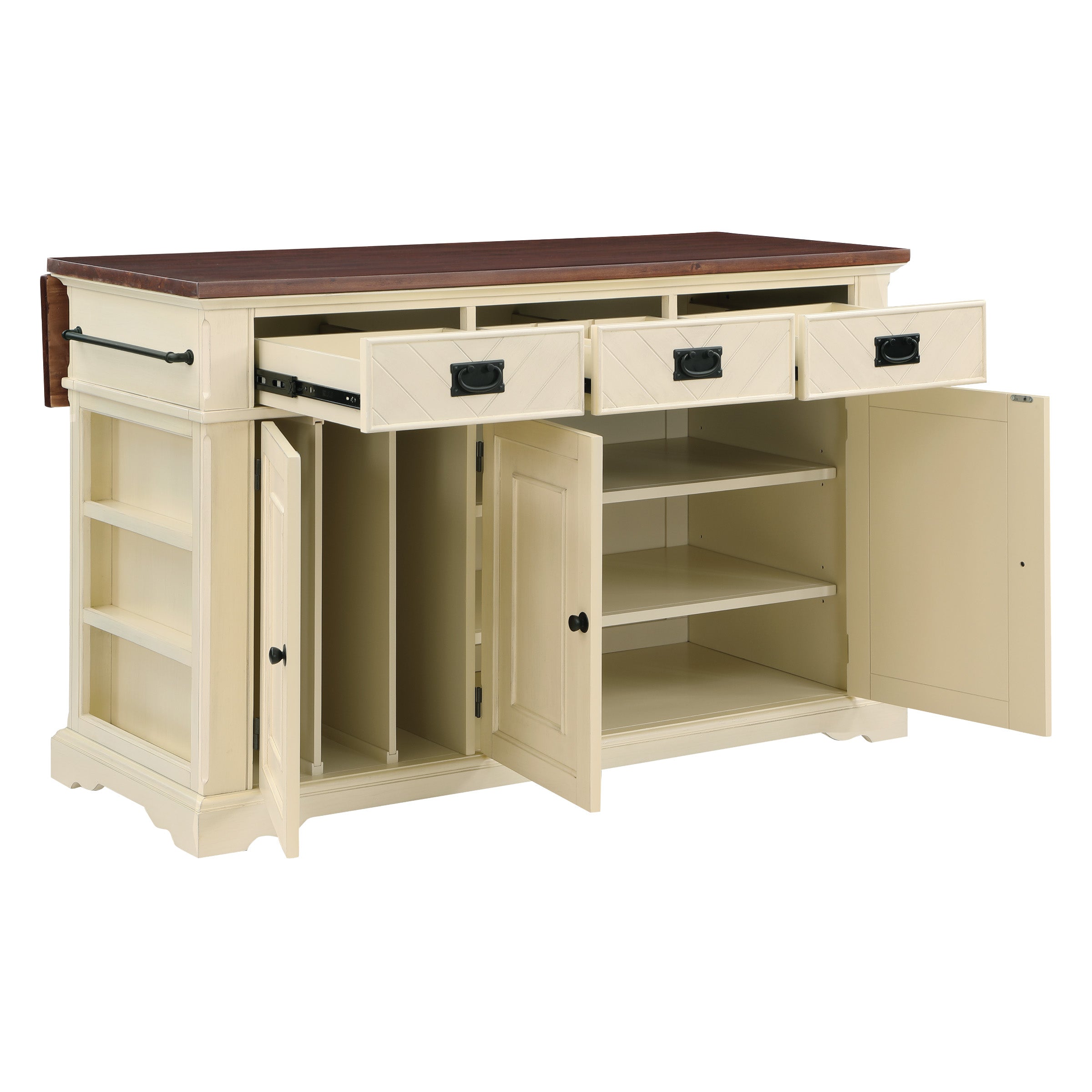 Palisade Kitchen Island - White
