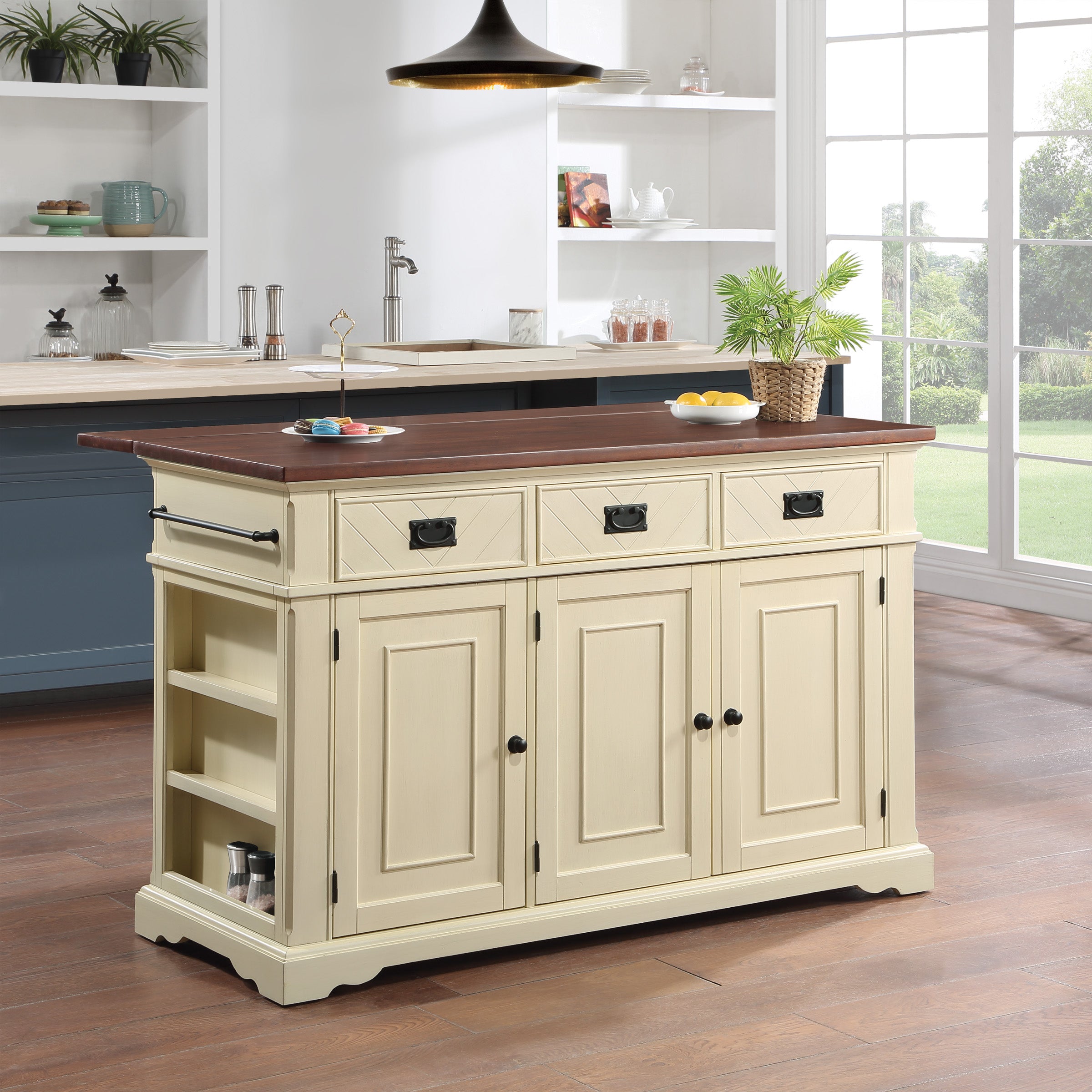 Palisade Kitchen Island - White