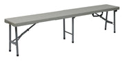 6' Fold in Half Bench - Light Grey