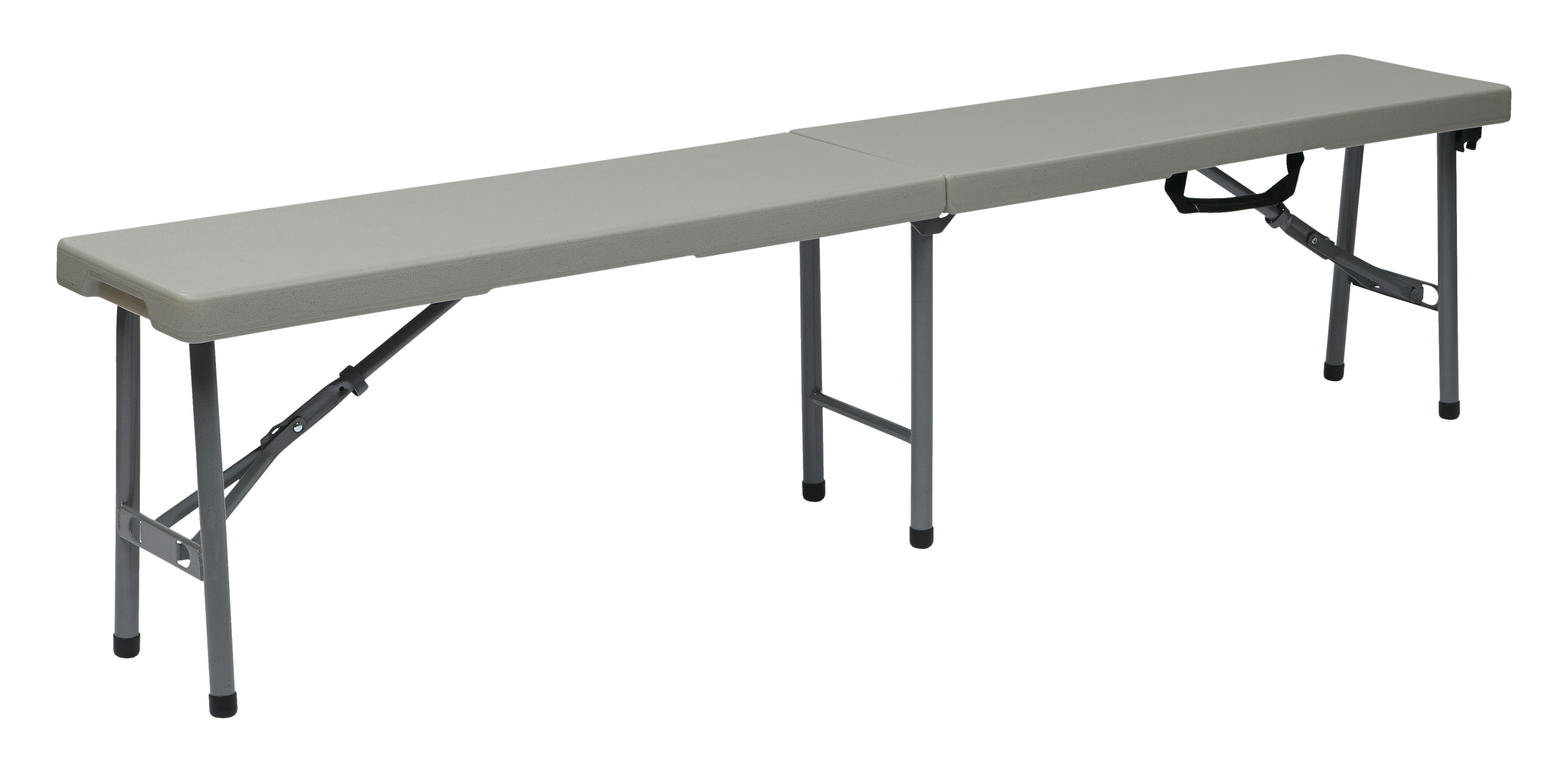 6' Fold in Half Bench - Light Grey