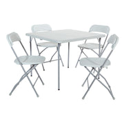 5 Piece Folding Set - Light Grey