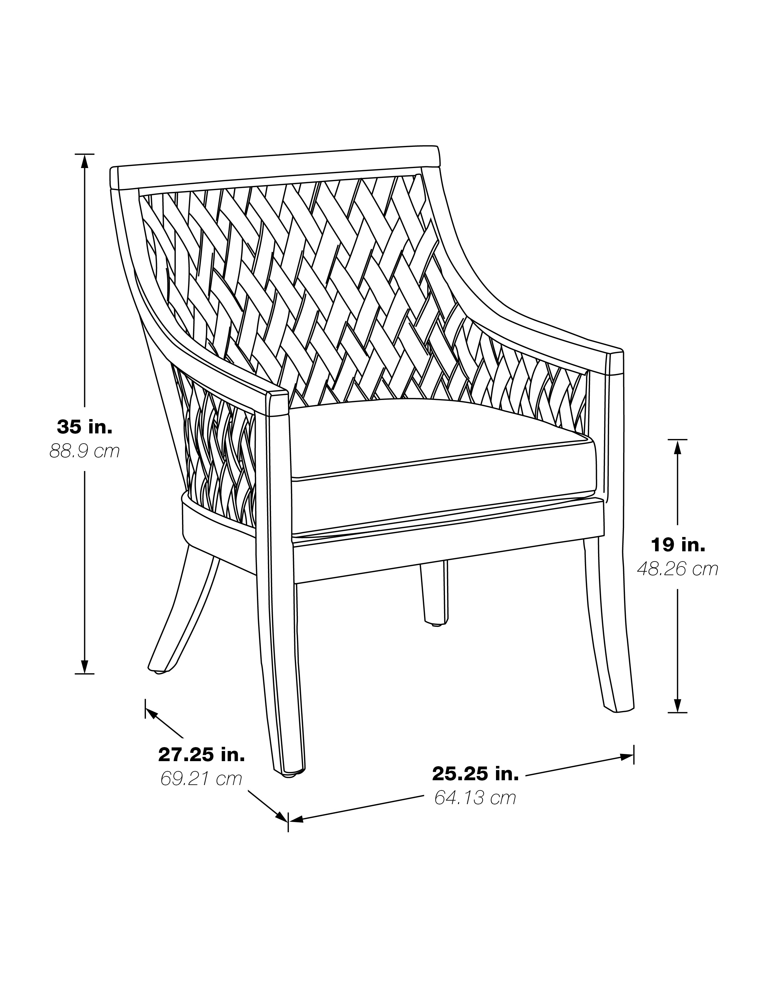 Plantation Lounge Chair - Grey
