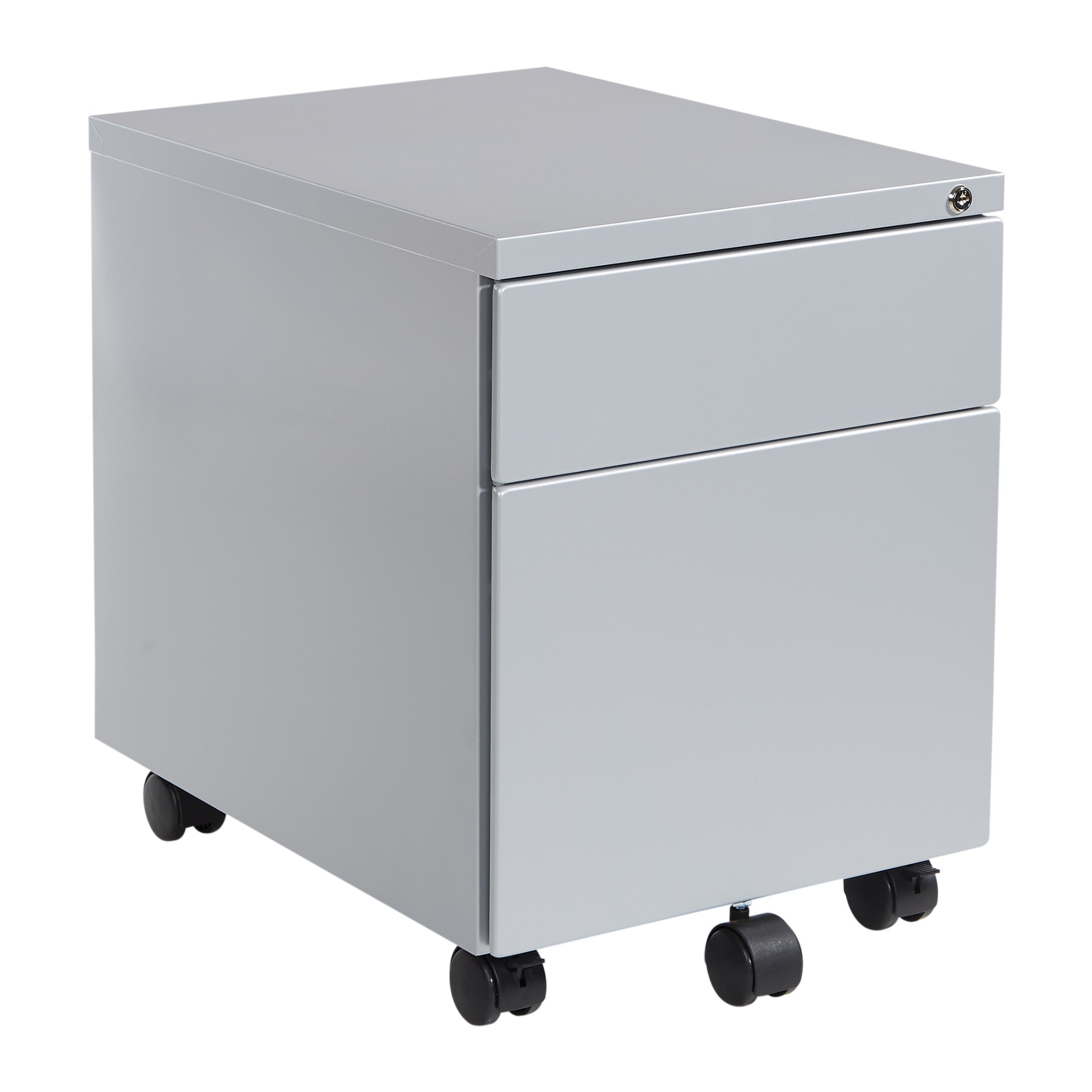 22" Mobile Box File Pedestal - Silver