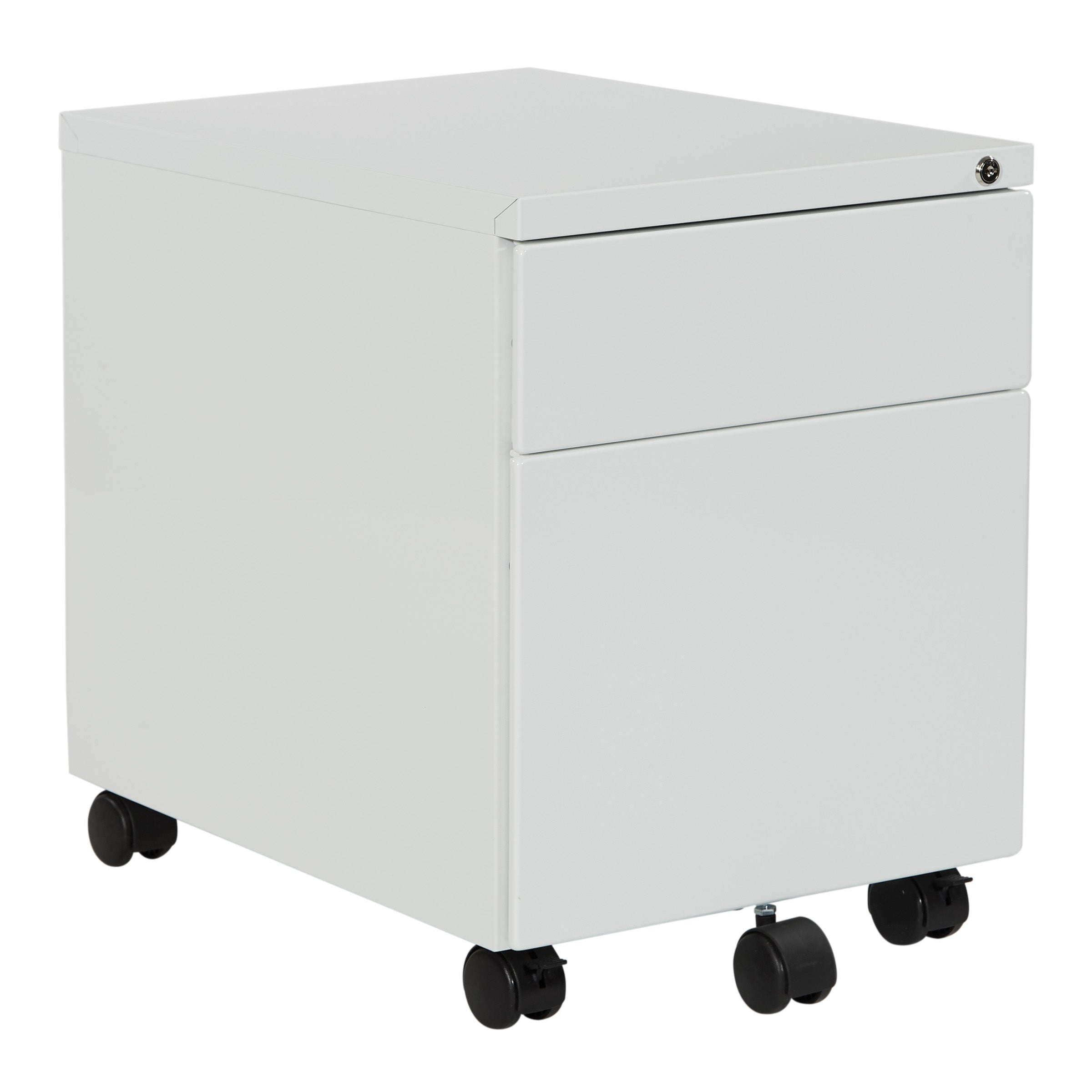 22" Mobile Box File Pedestal - White