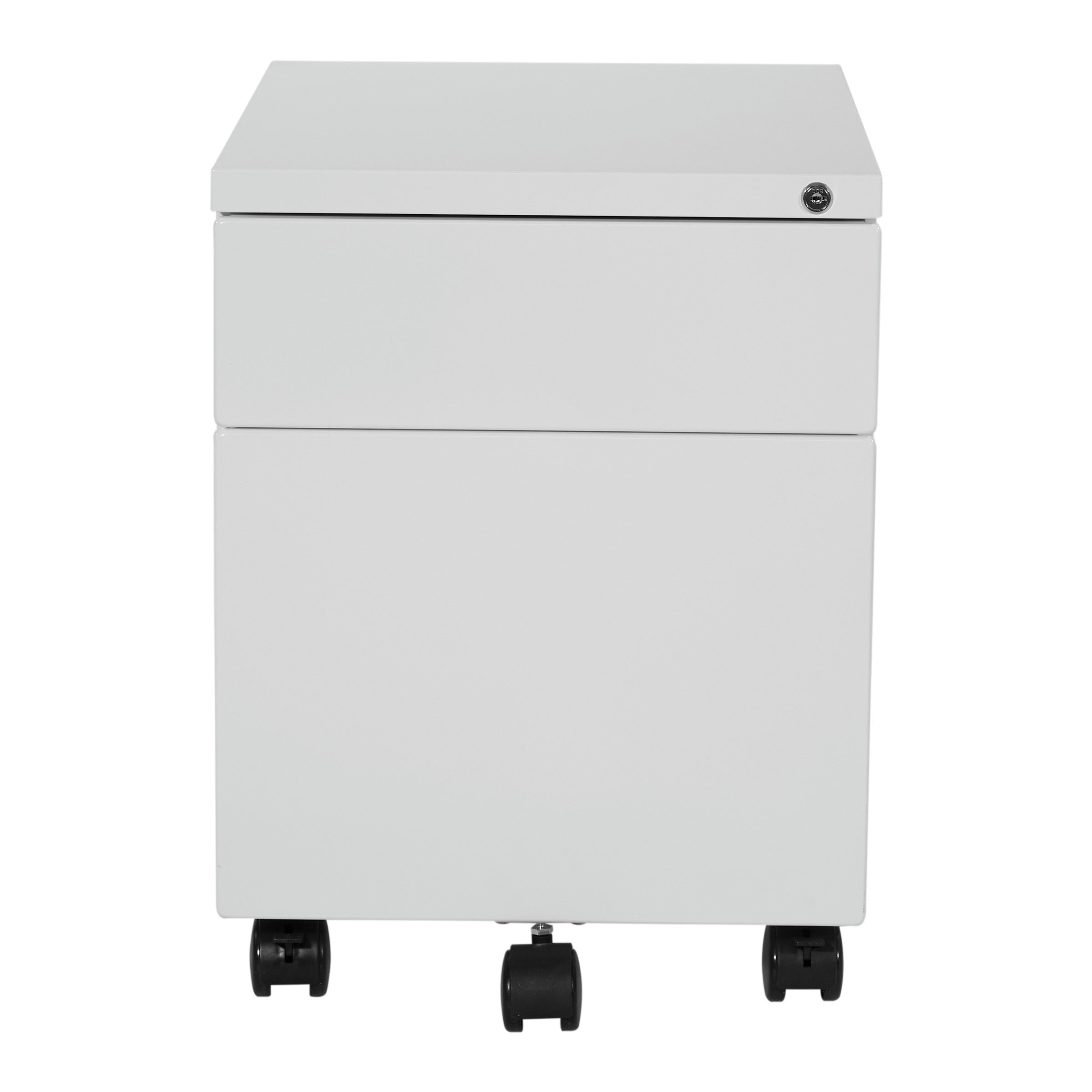 22" Mobile Box File Pedestal - White