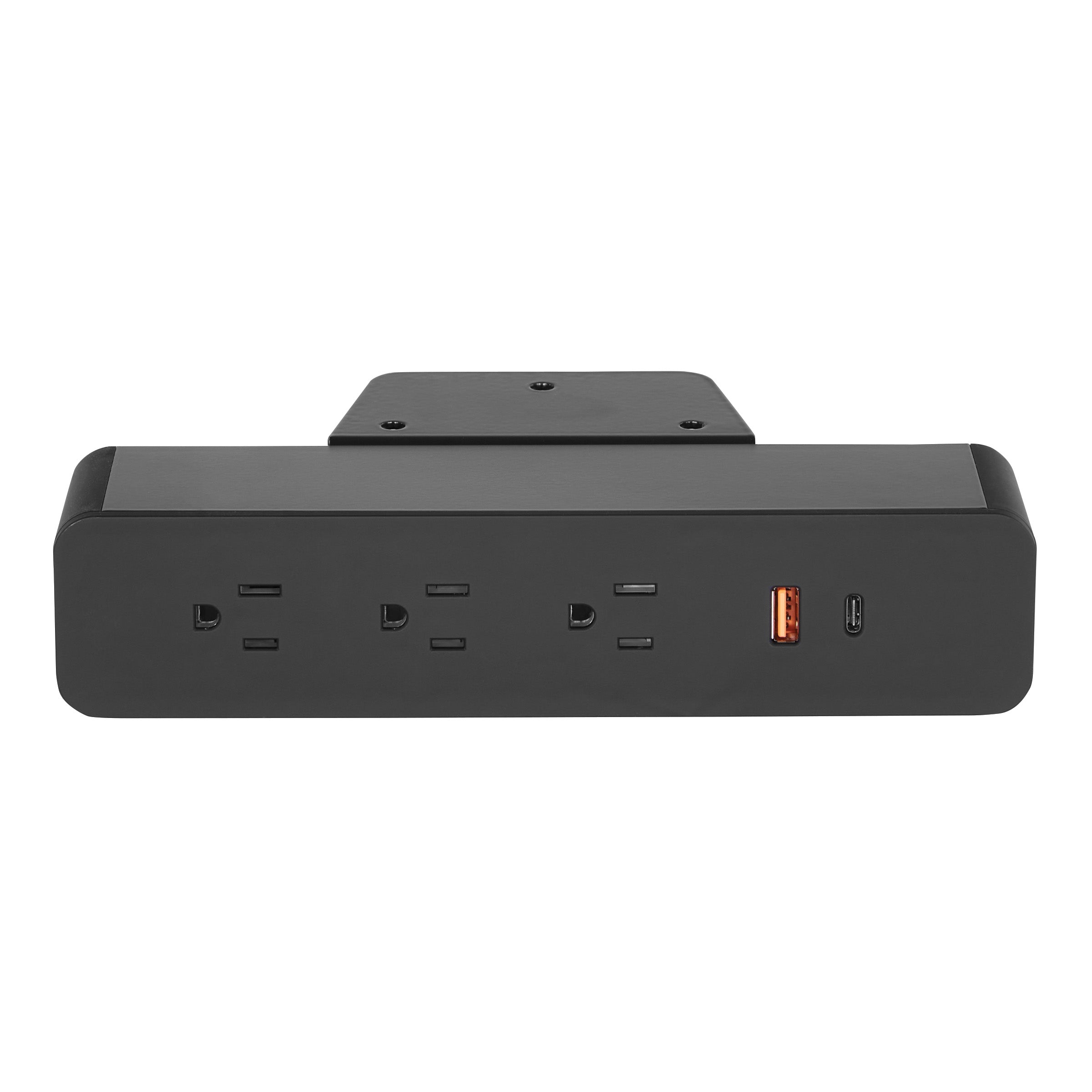 Undersurface-Mount Power Charger - Black