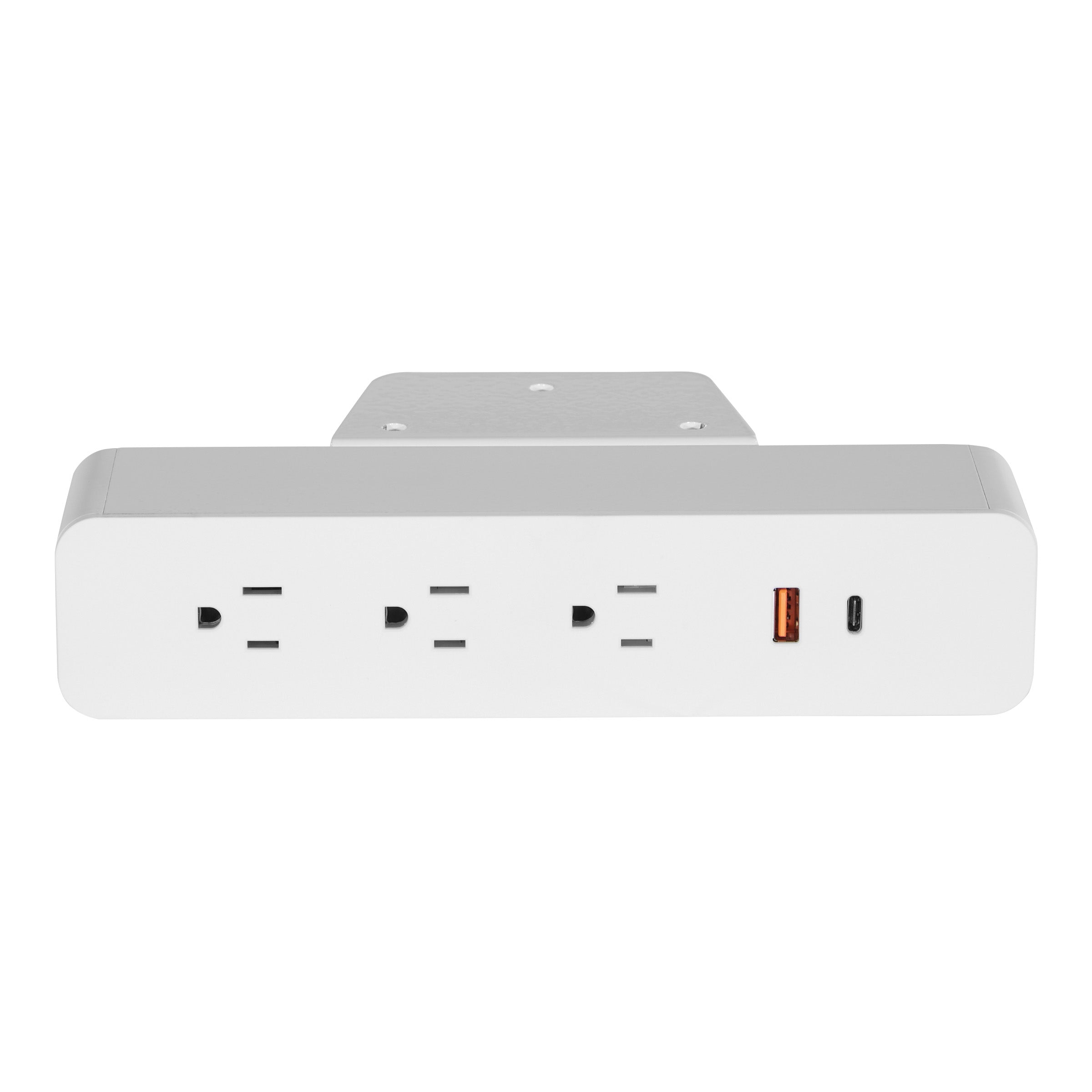 Undersurface-Mount Power Charger - White