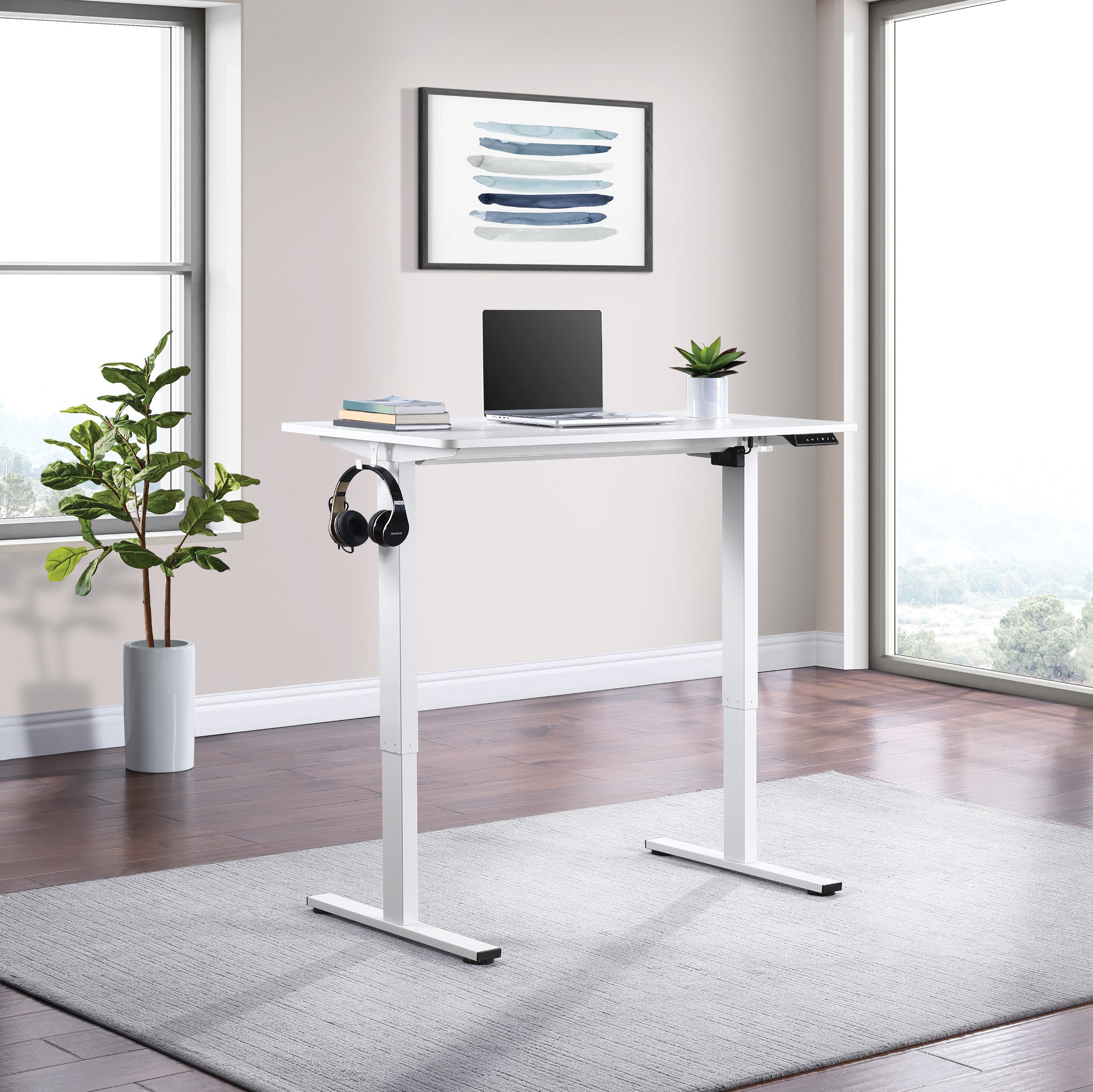 Primo Sit/Stand Electric 48" Desk - White