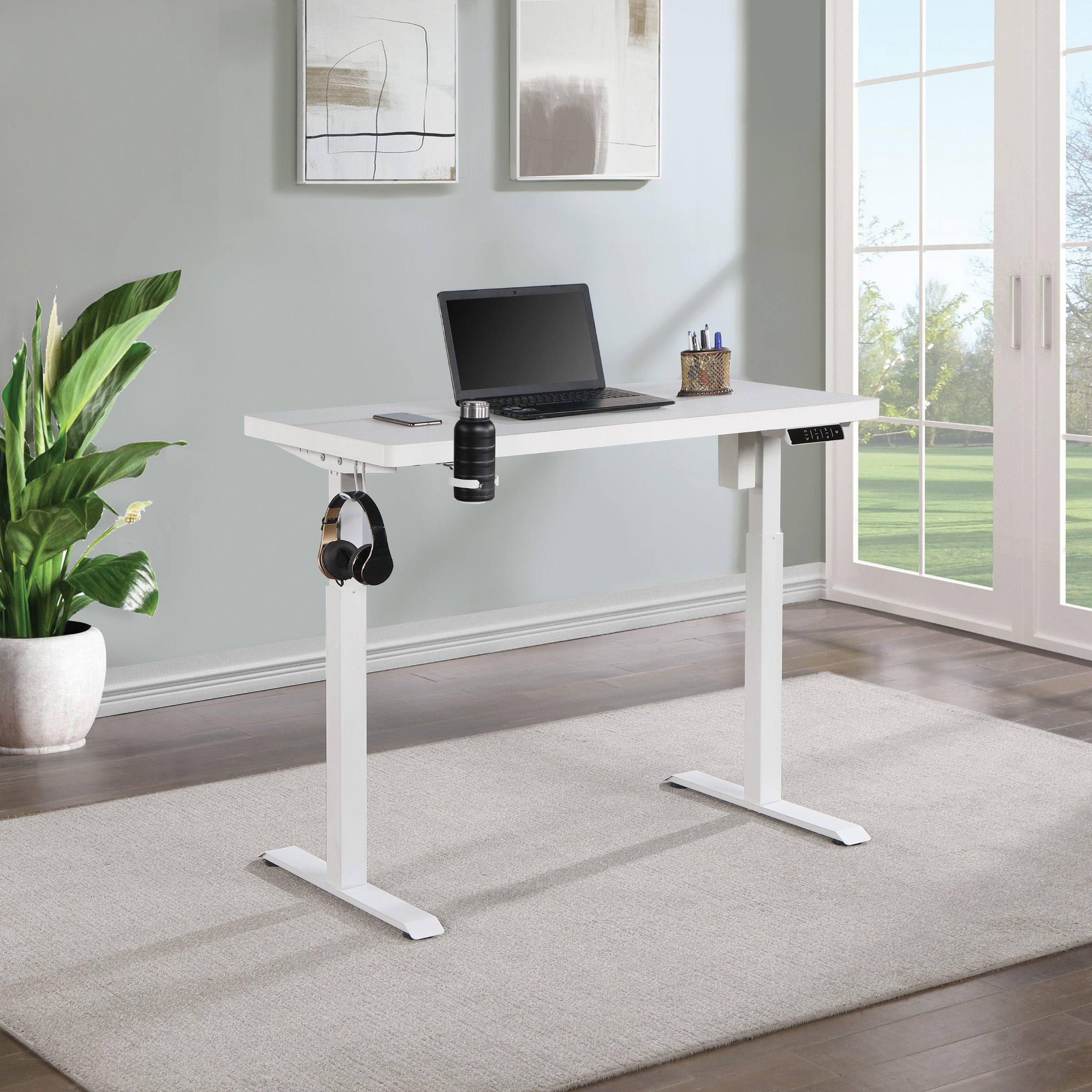 Primo-Sit/Stand Elec 48"-White Carb - White