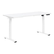 59"W Sit to Stand Electric Desk - White