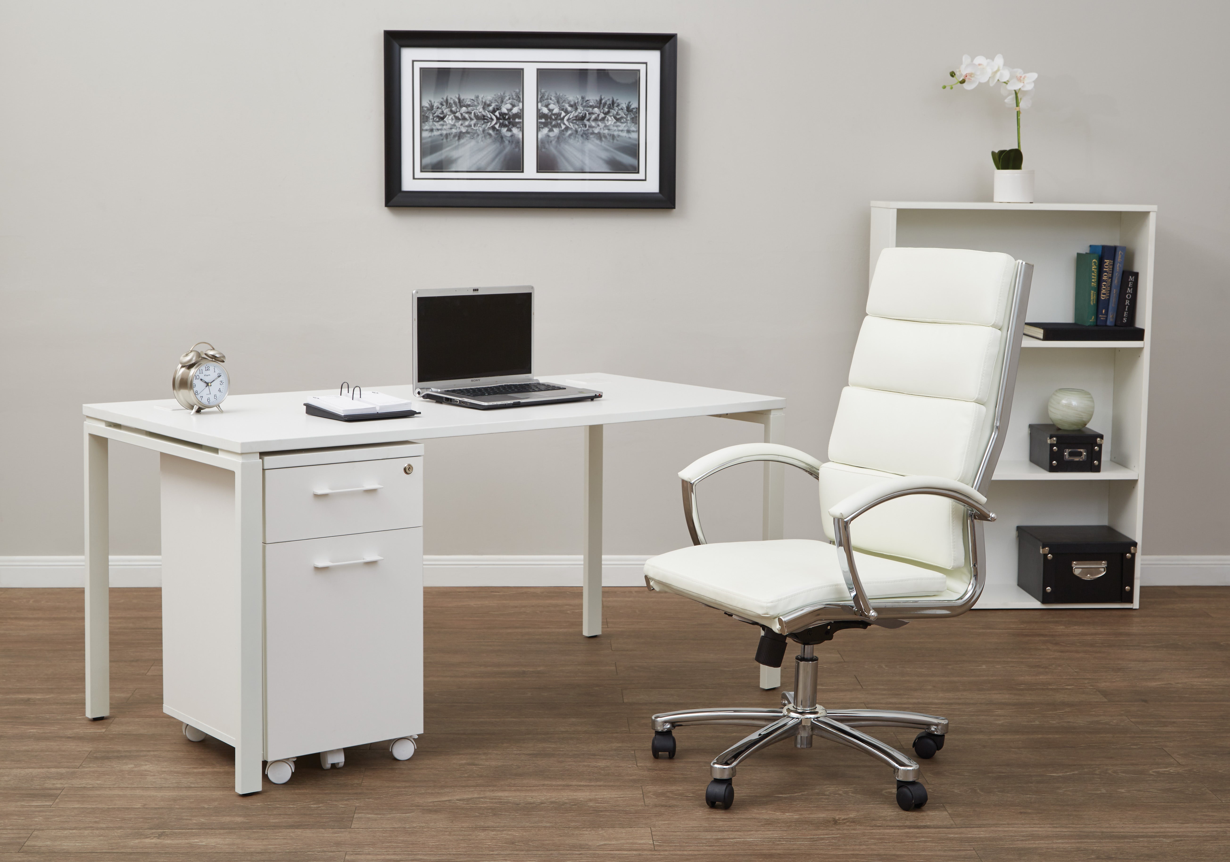 60” Writing Desk - White