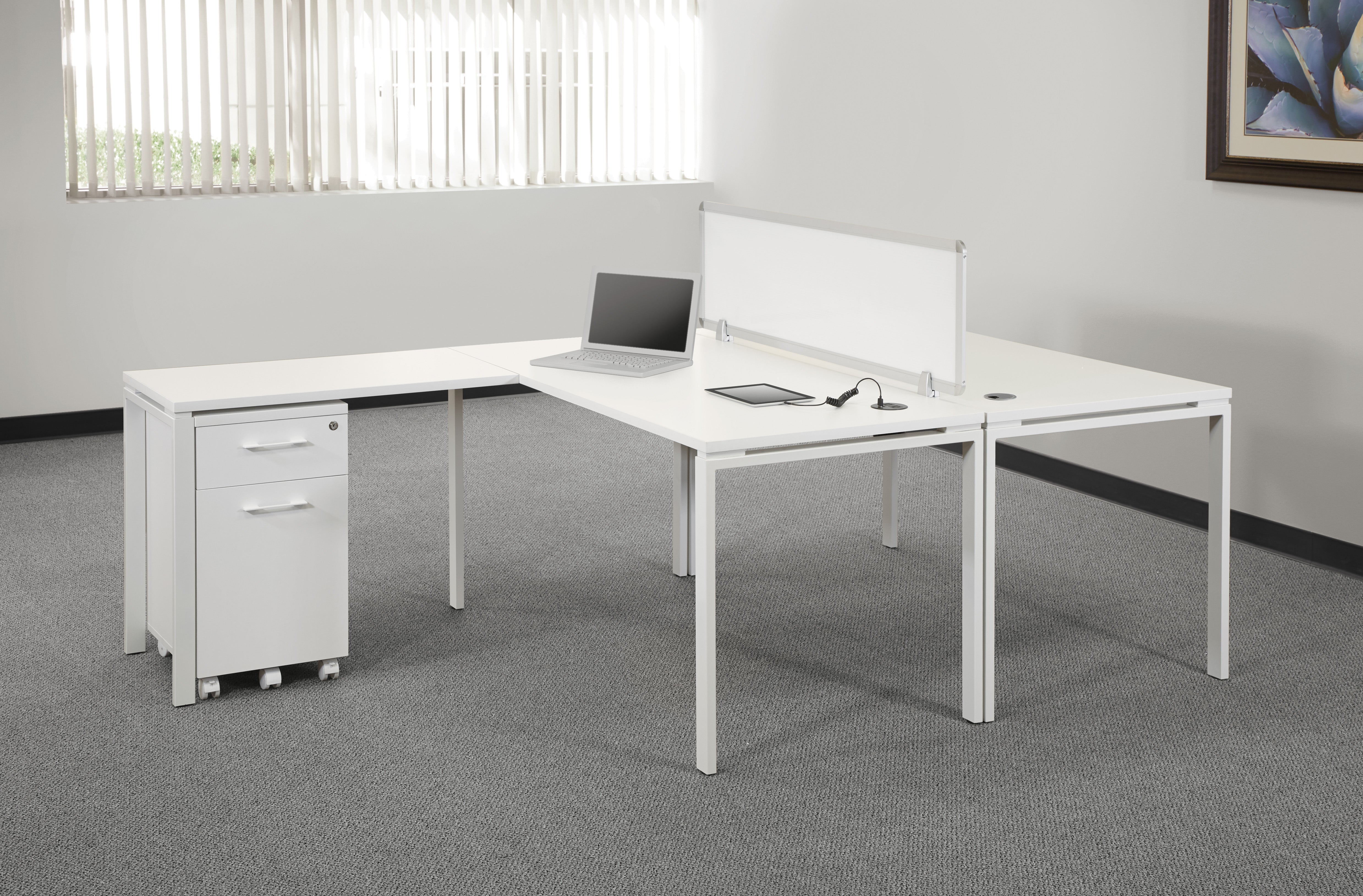 60” Writing Desk - White