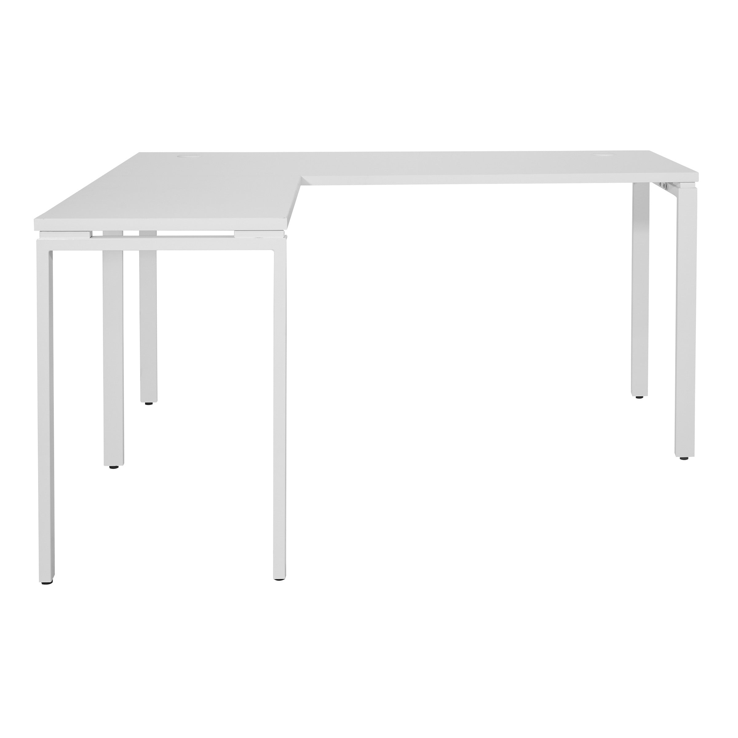Prado L Workstation in White - White