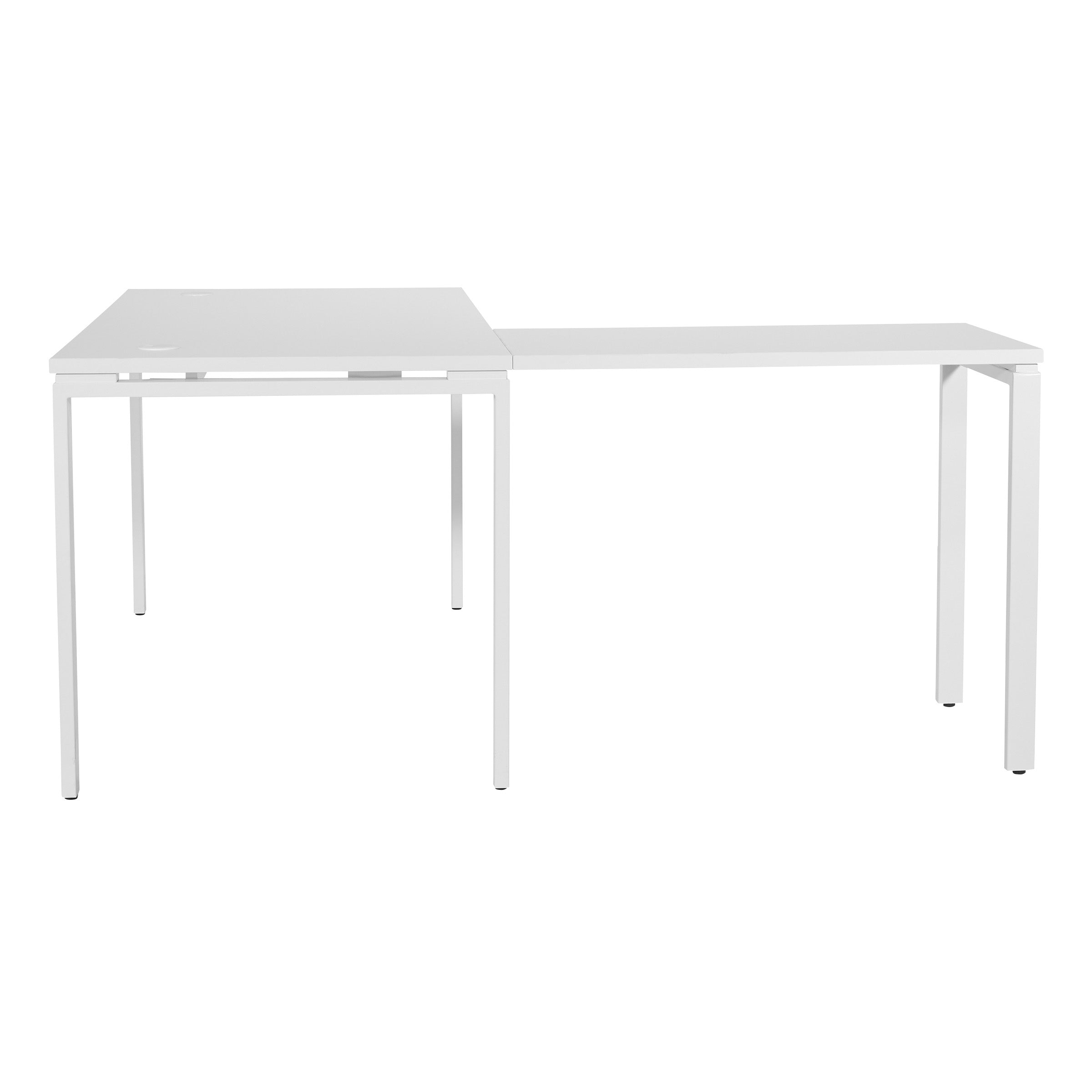 Prado L Workstation in White - White