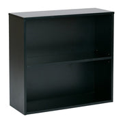 Prado 30" 2 Shelf Bookcase - Black
