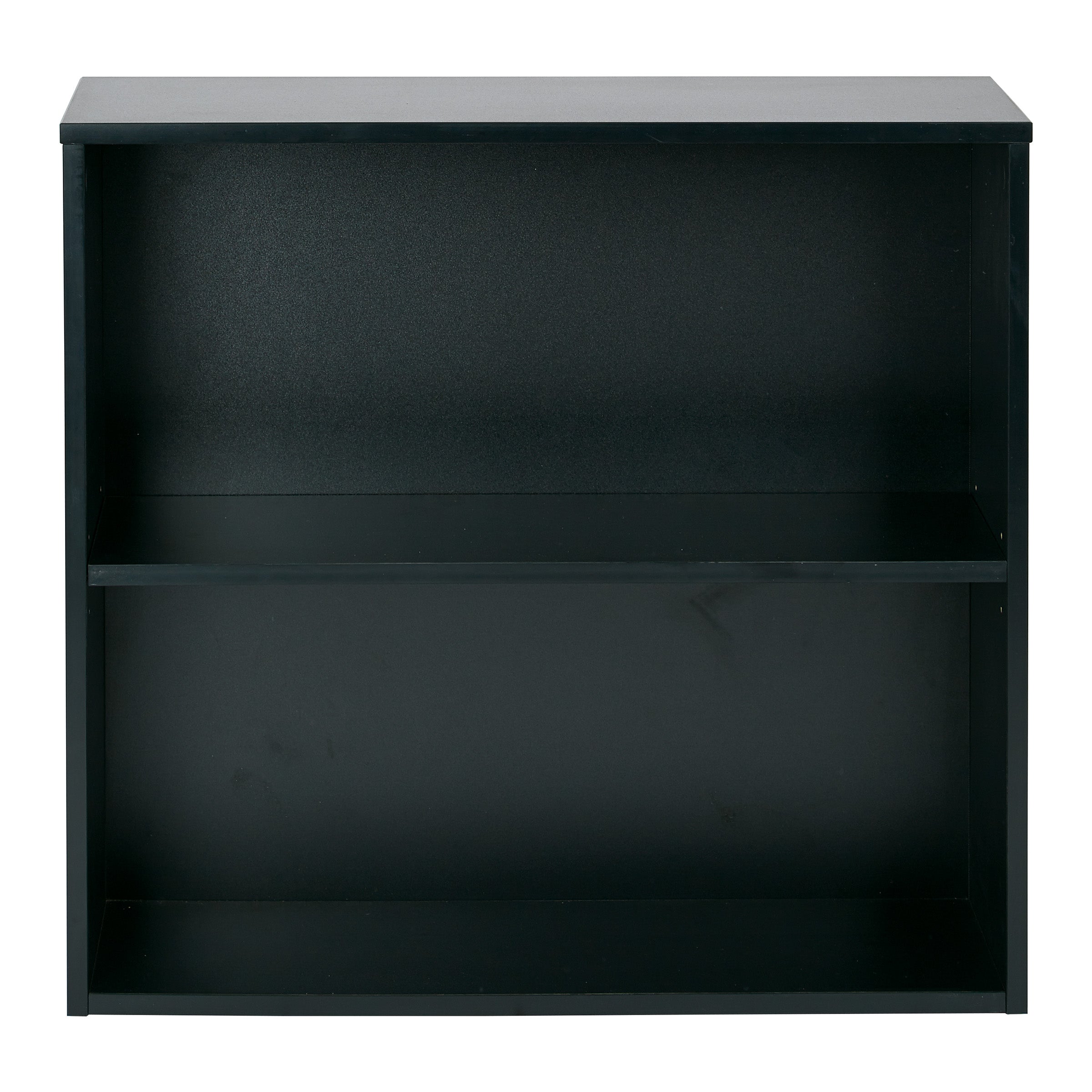 Prado 30" 2 Shelf Bookcase - Black