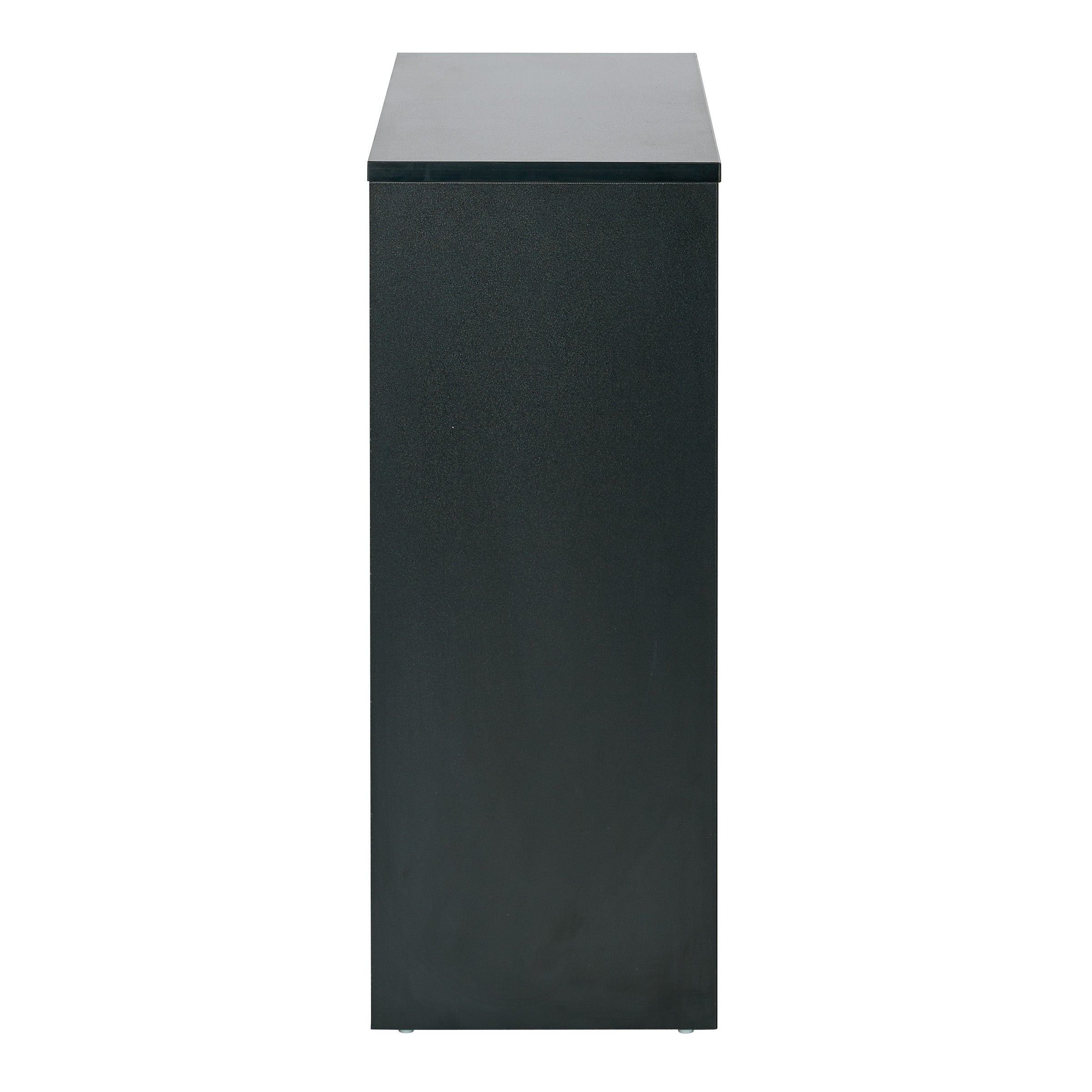 Prado 30" 2 Shelf Bookcase - Black