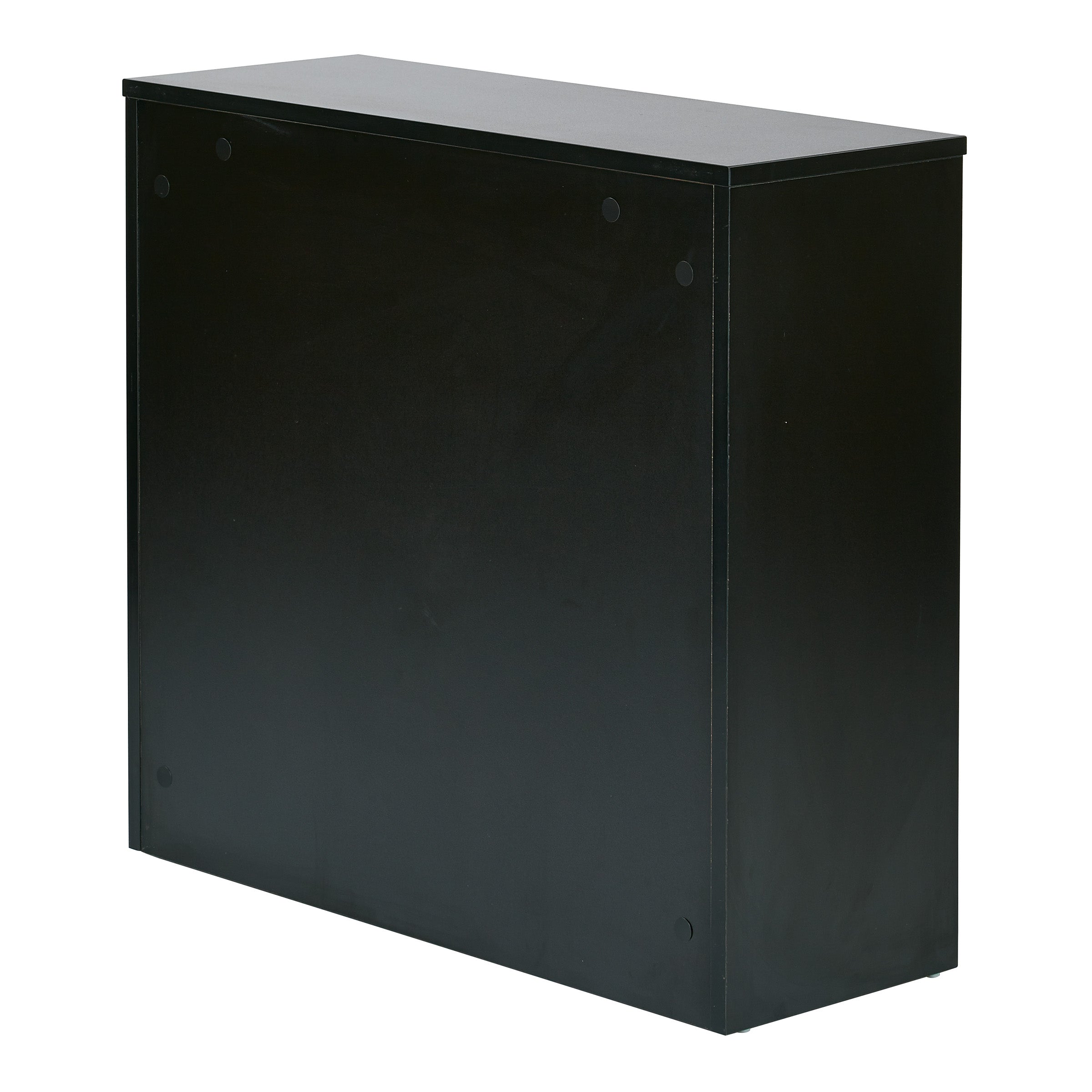 Prado 30" 2 Shelf Bookcase - Black
