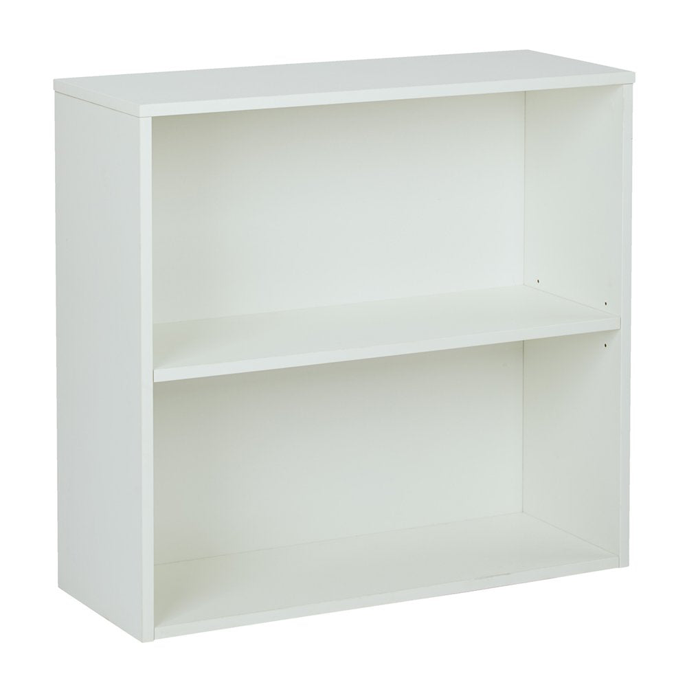 Prado 30" 2 Shelf Bookcase - White