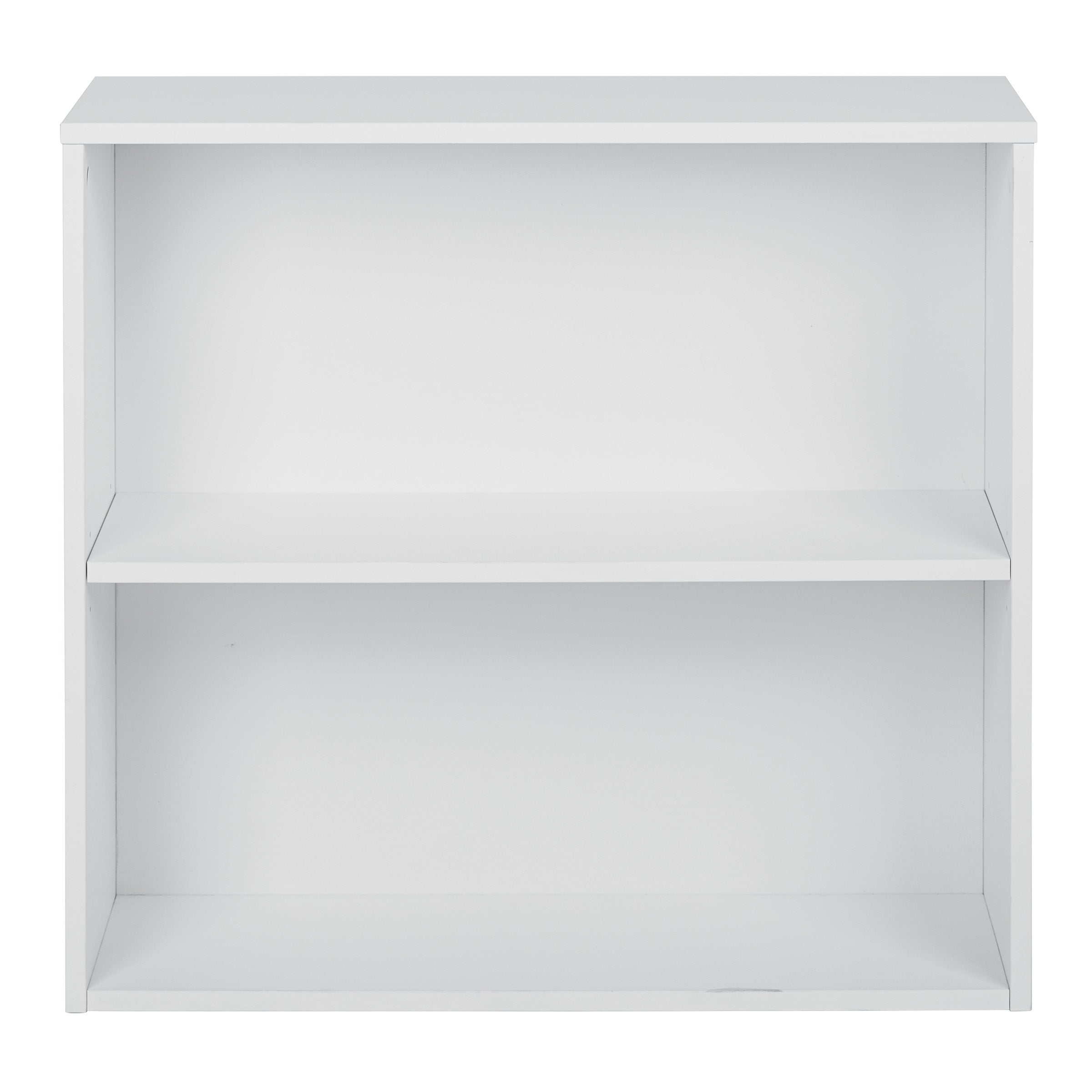 Prado 30" 2 Shelf Bookcase - White