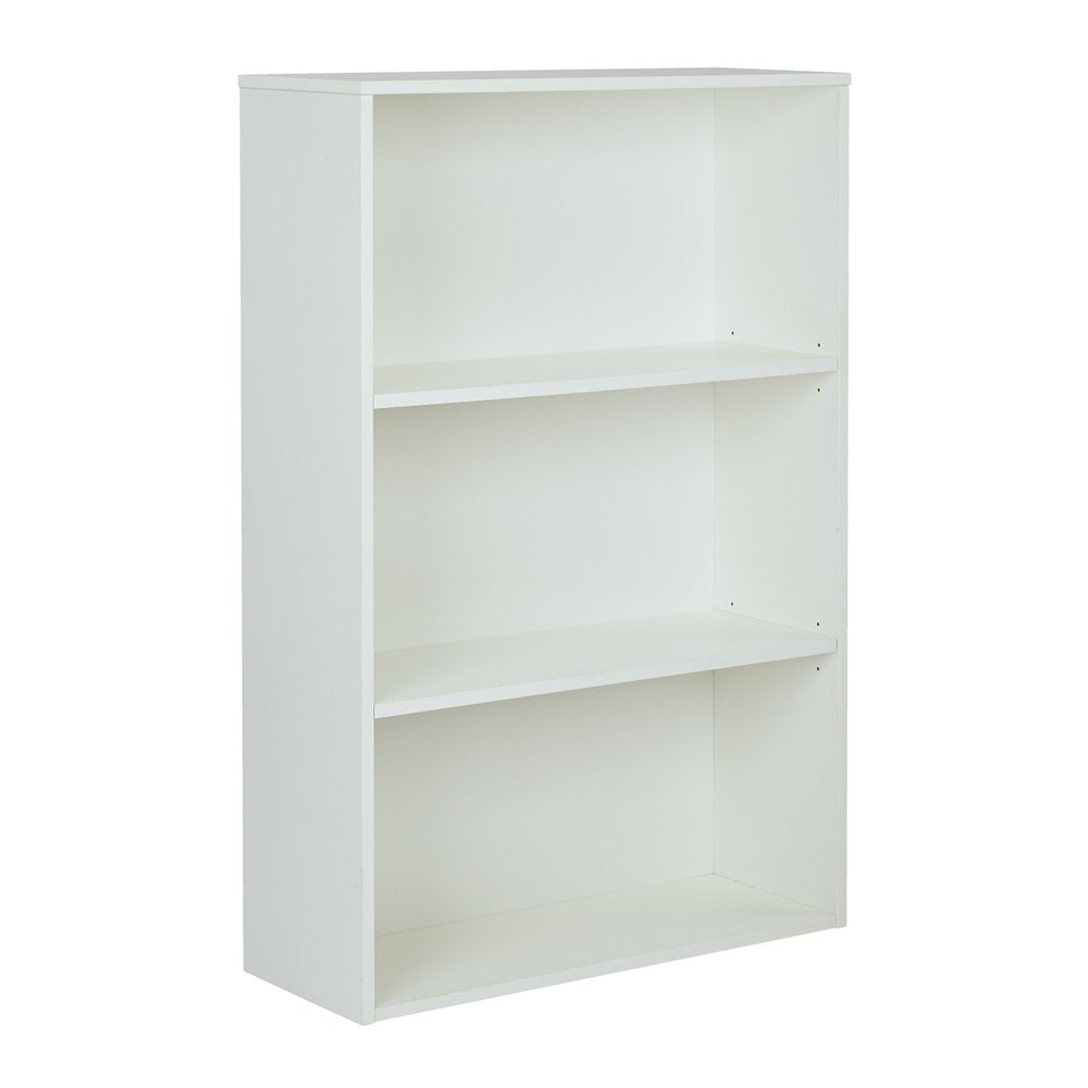 Prado 48" 3-Shelf BookCase - White