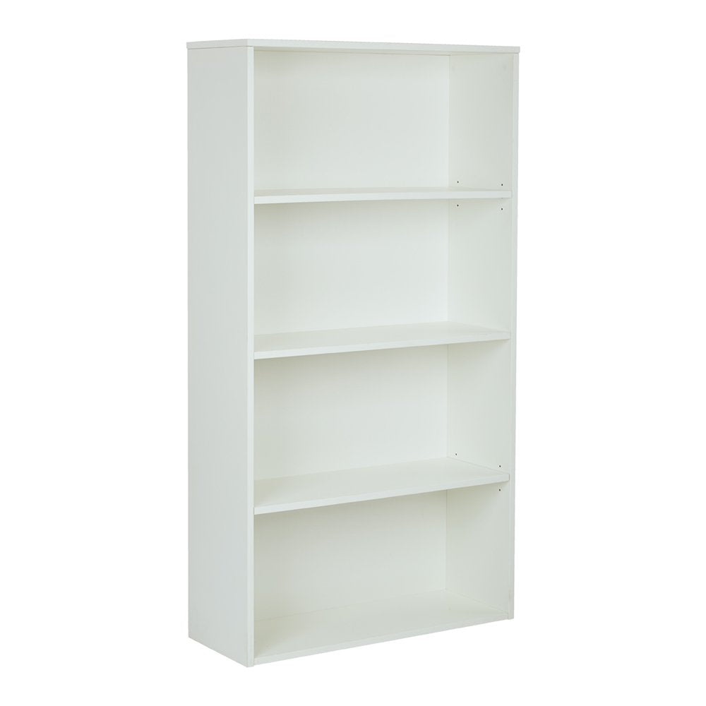Prado 60" 4-Shelf Bookcase - White